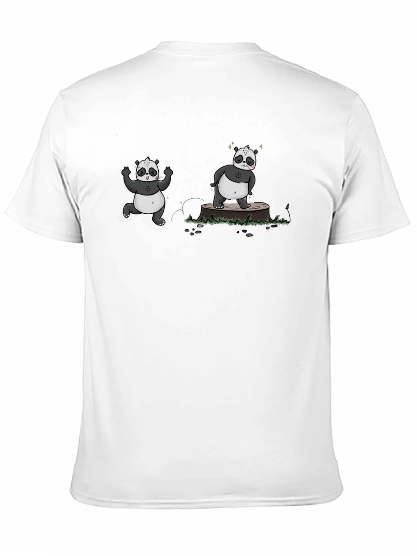 Cool Panda Graphic Black T-Shirt