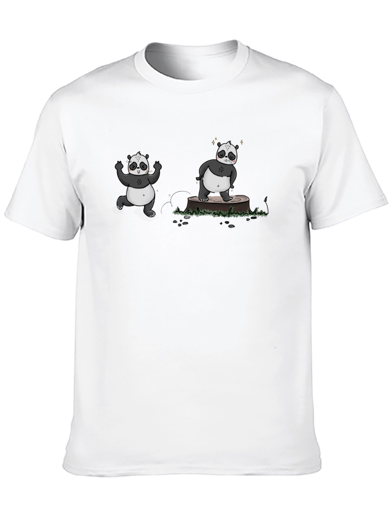 Cool Panda Graphic Black T-Shirt