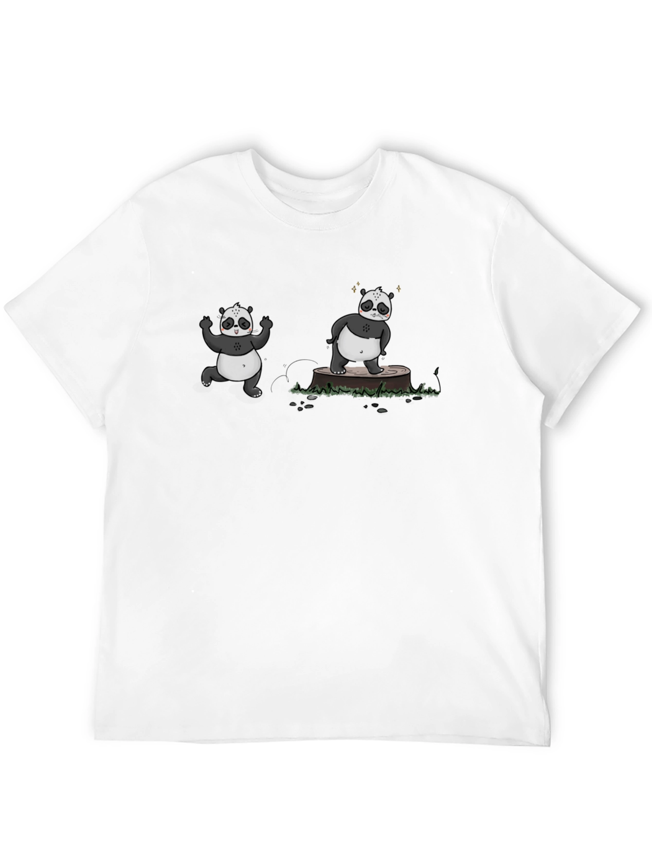 Cool Panda Graphic Black T-Shirt