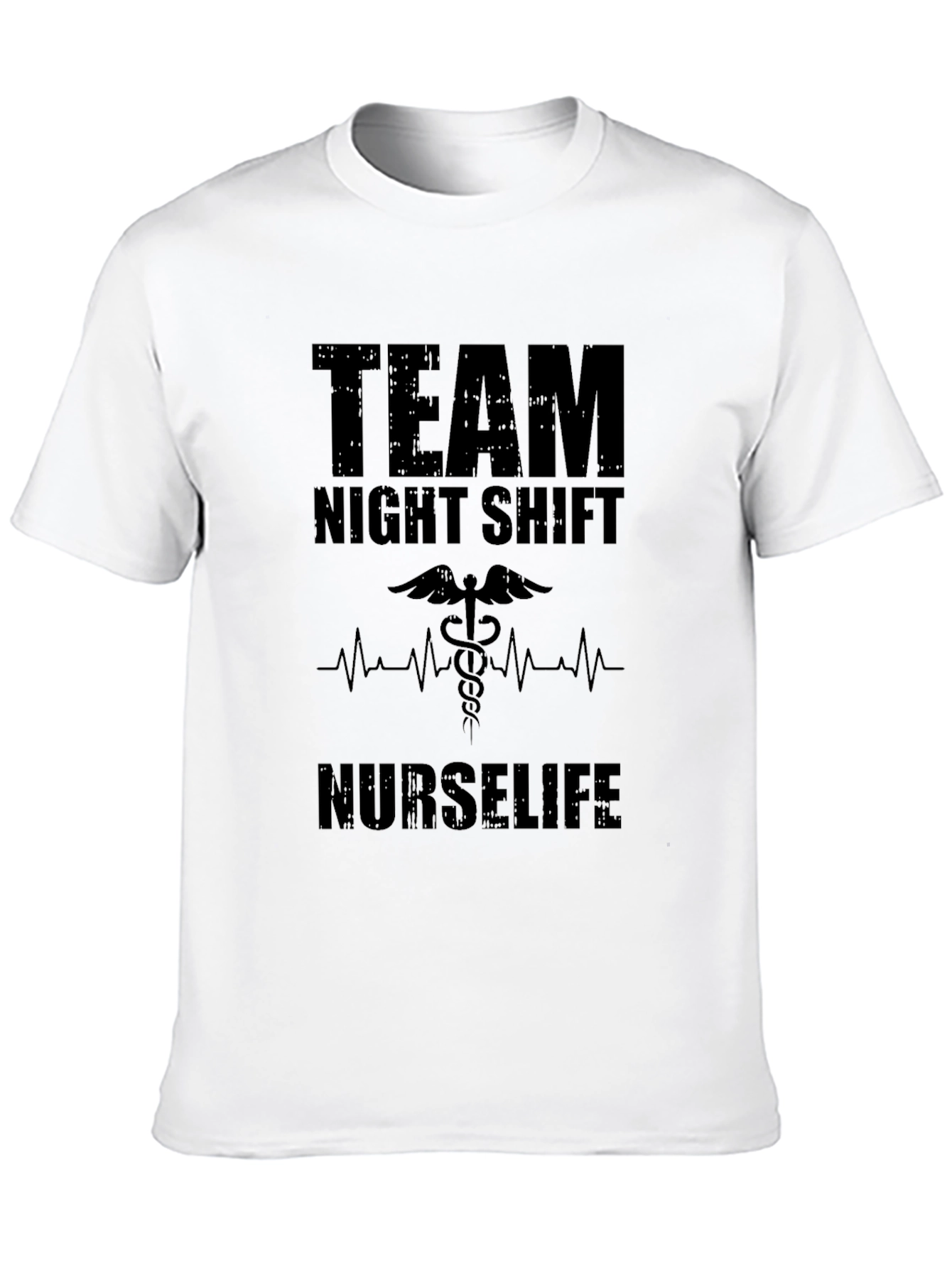 Team Night Shift Nurse Life Graphic Tee