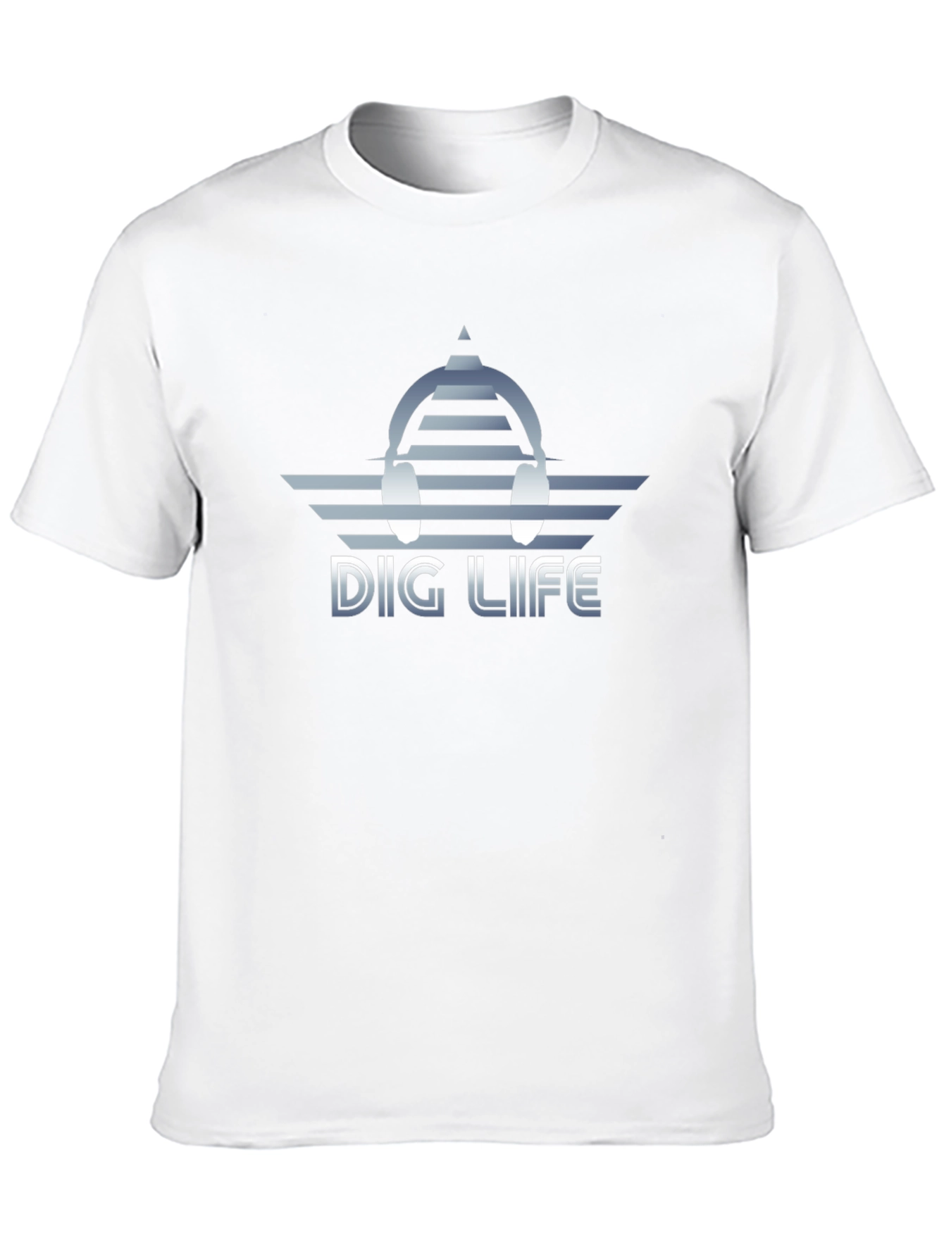 Dig Life Headphones T-Shirt - Cool Graphic Tee