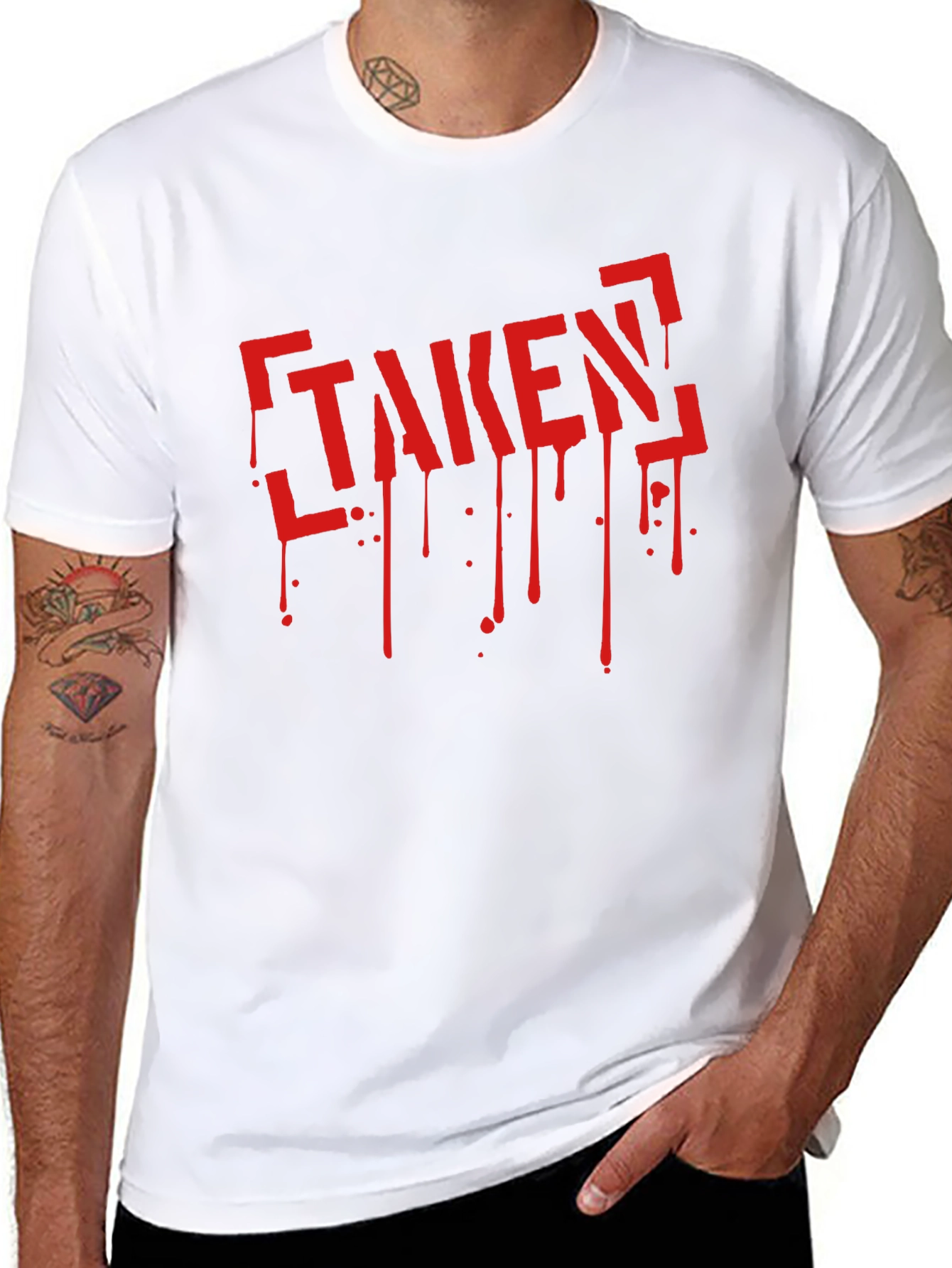 Taken Graphic Tee - Black Crew Neck