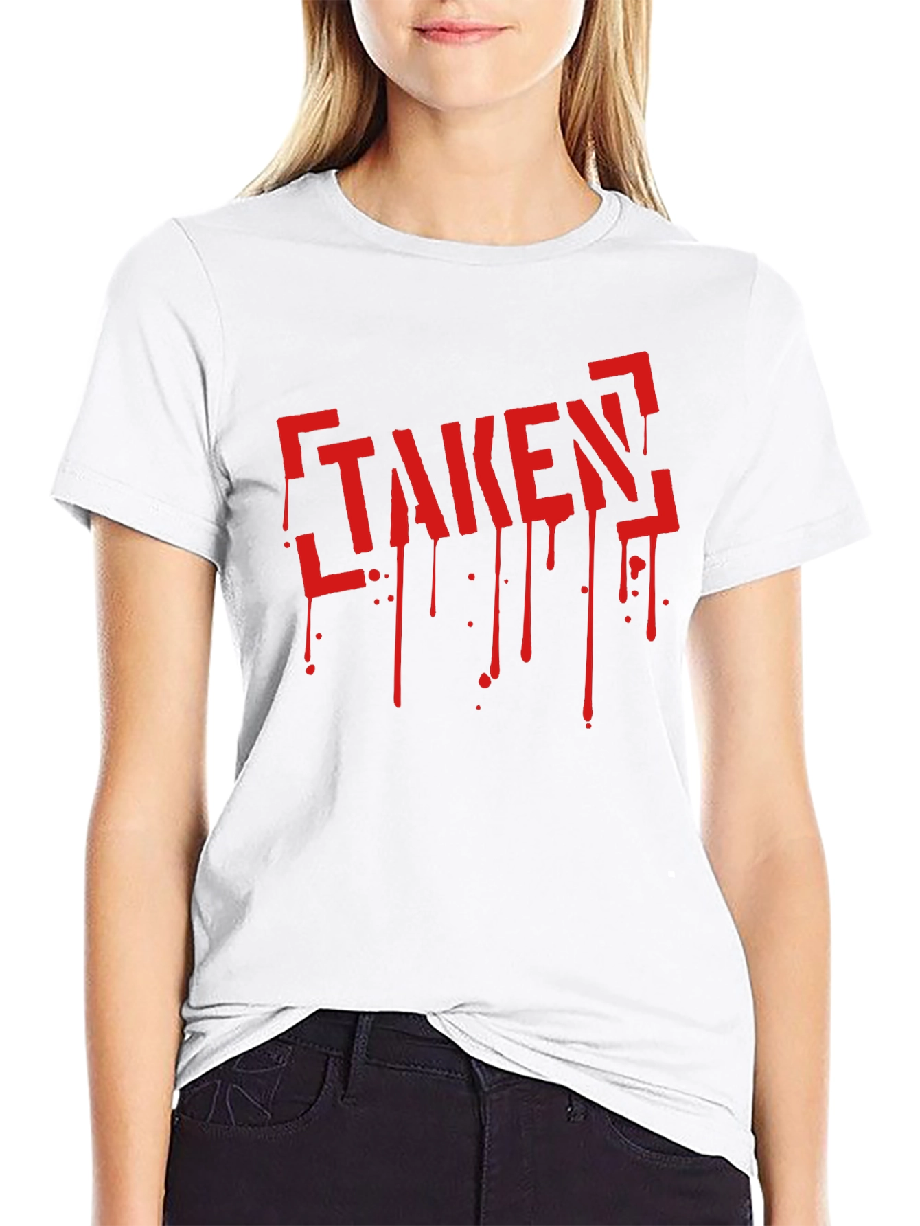 Taken Graphic Tee - Black Crew Neck