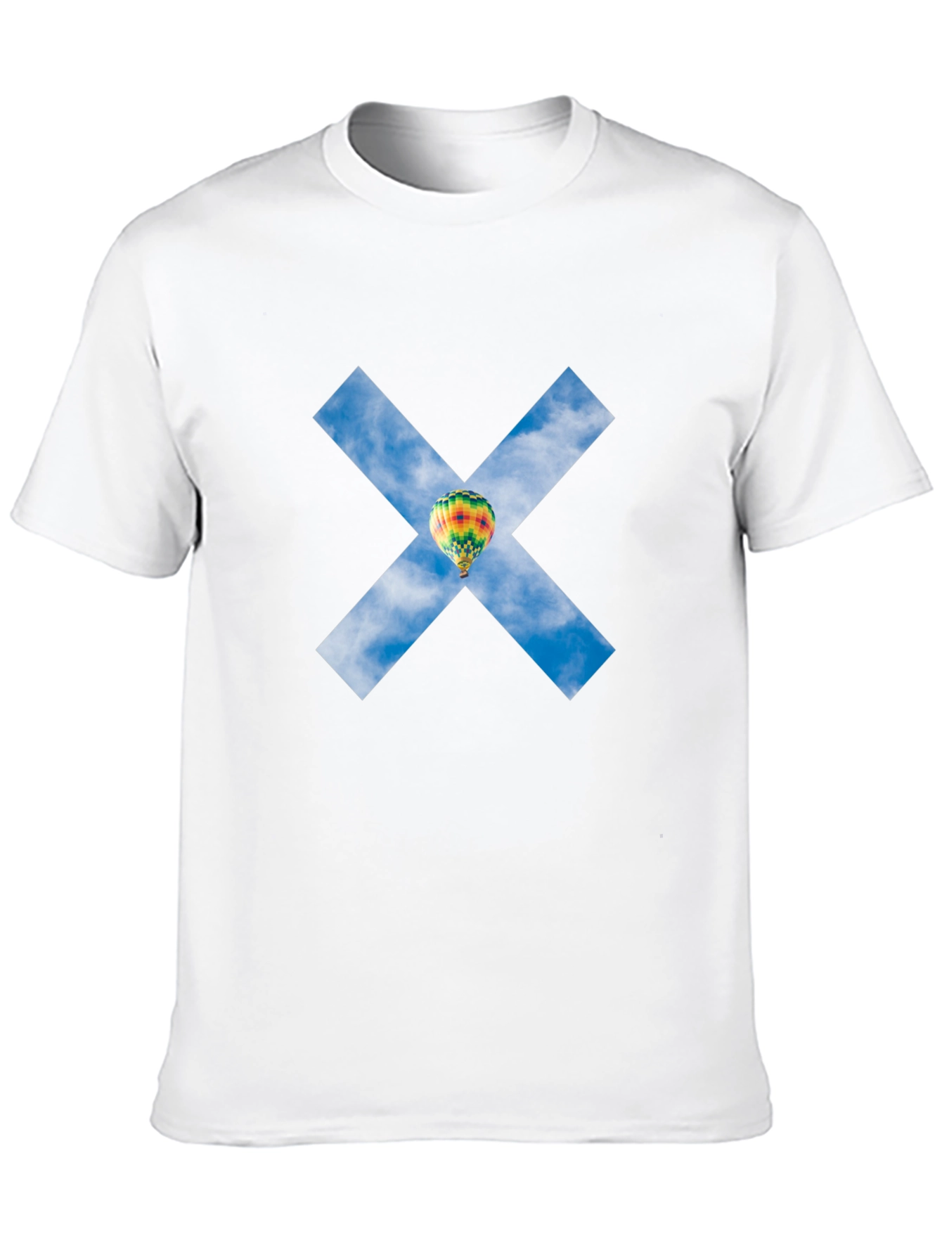 Sky Balloon X Graphic Tee - Black Cotton Blend