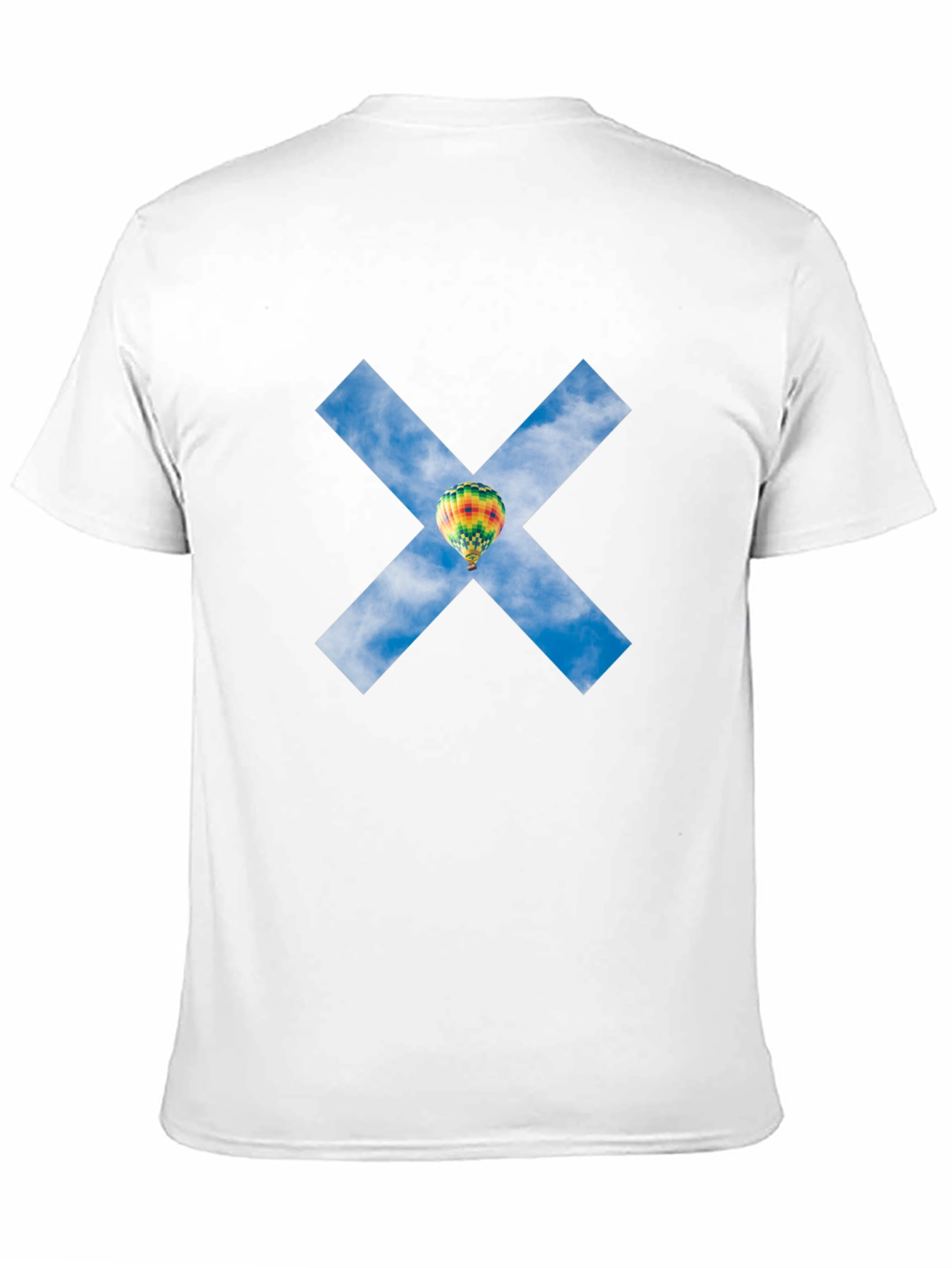 Sky Balloon X Graphic Tee - Black Cotton Blend