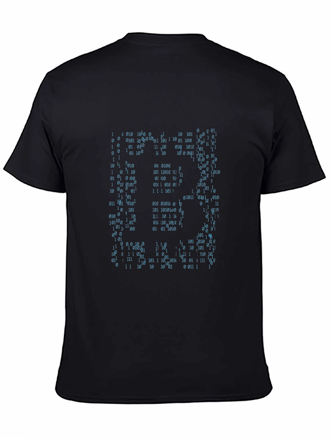 Binary Code Matrix Black T-Shirt