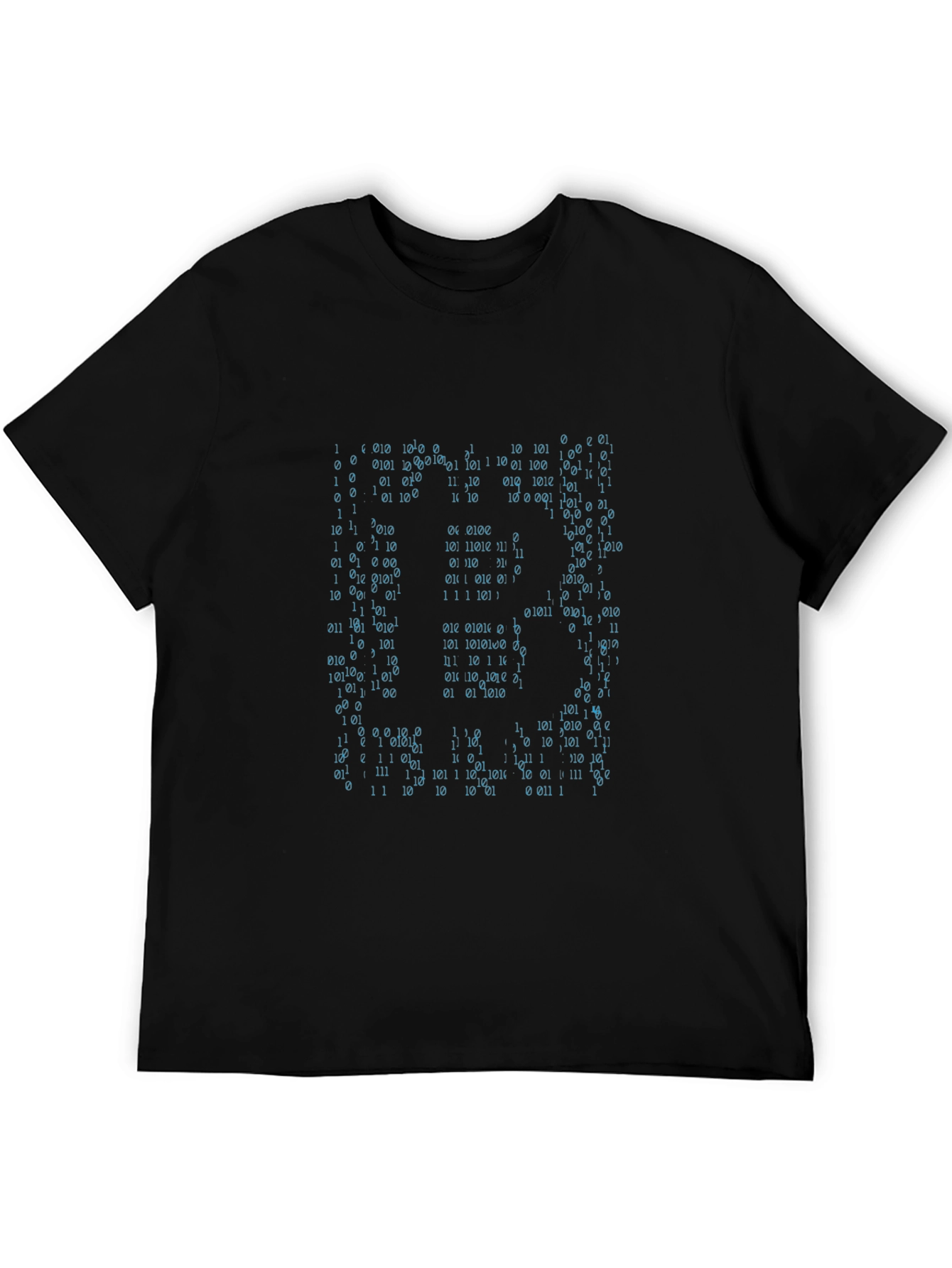 Binary Code Matrix Black T-Shirt