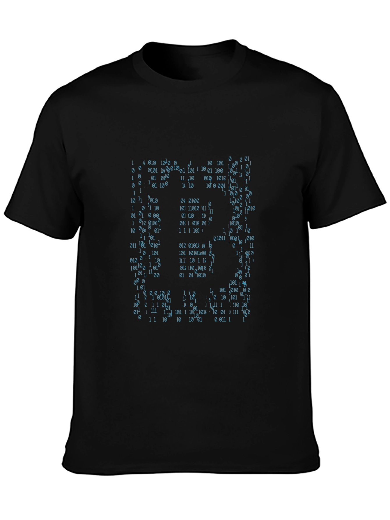 Binary Code Matrix Black T-Shirt