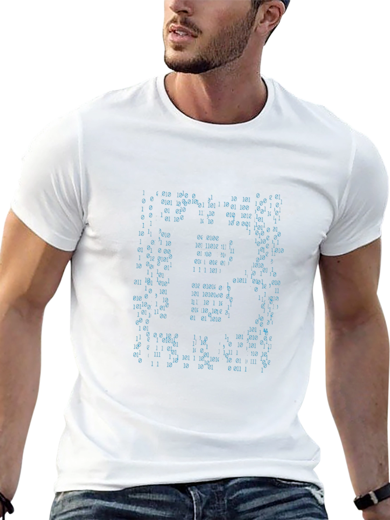 Binary Code Matrix Black T-Shirt