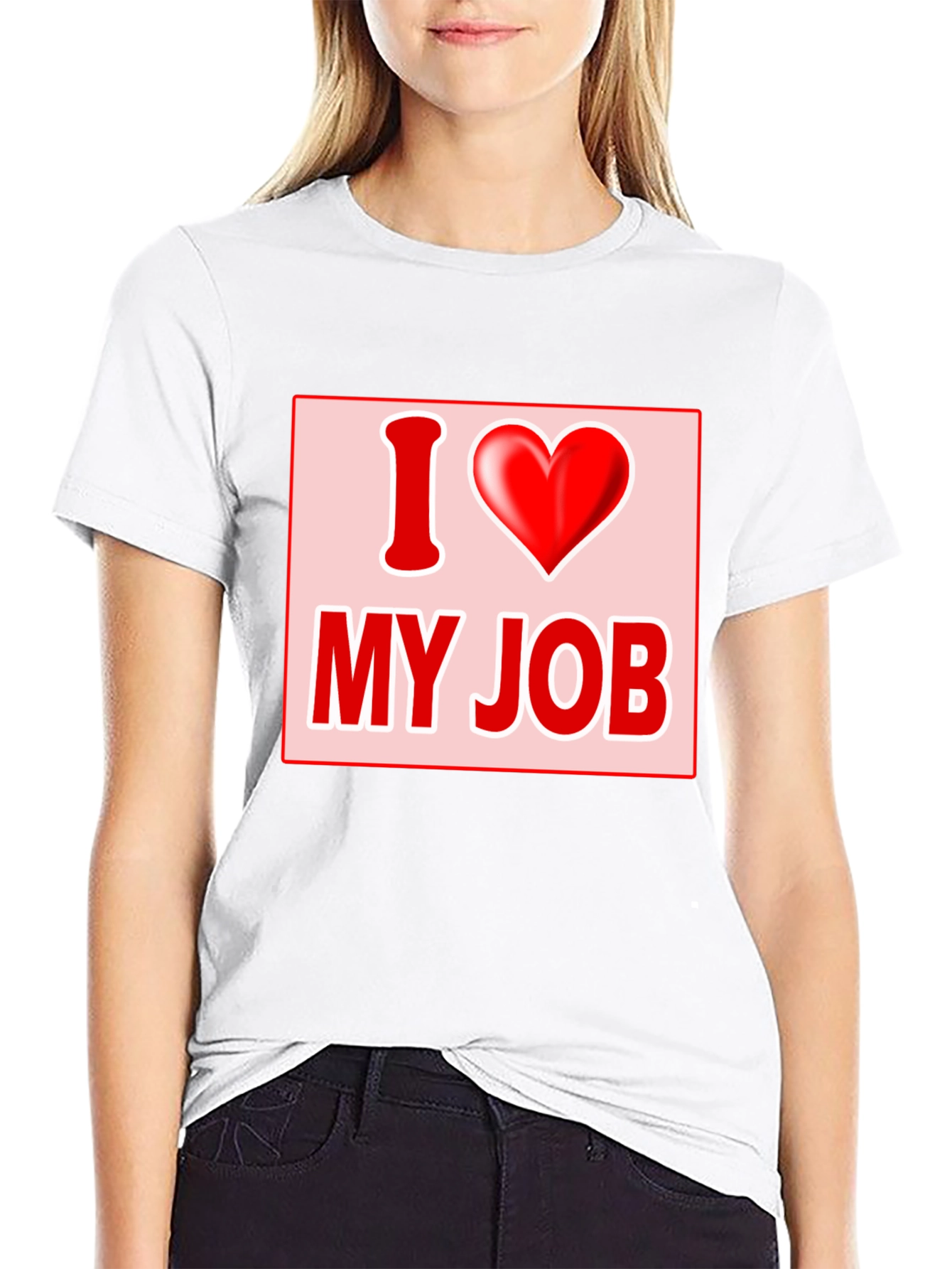 I Love My Job Graphic Tee - Black T-Shirt