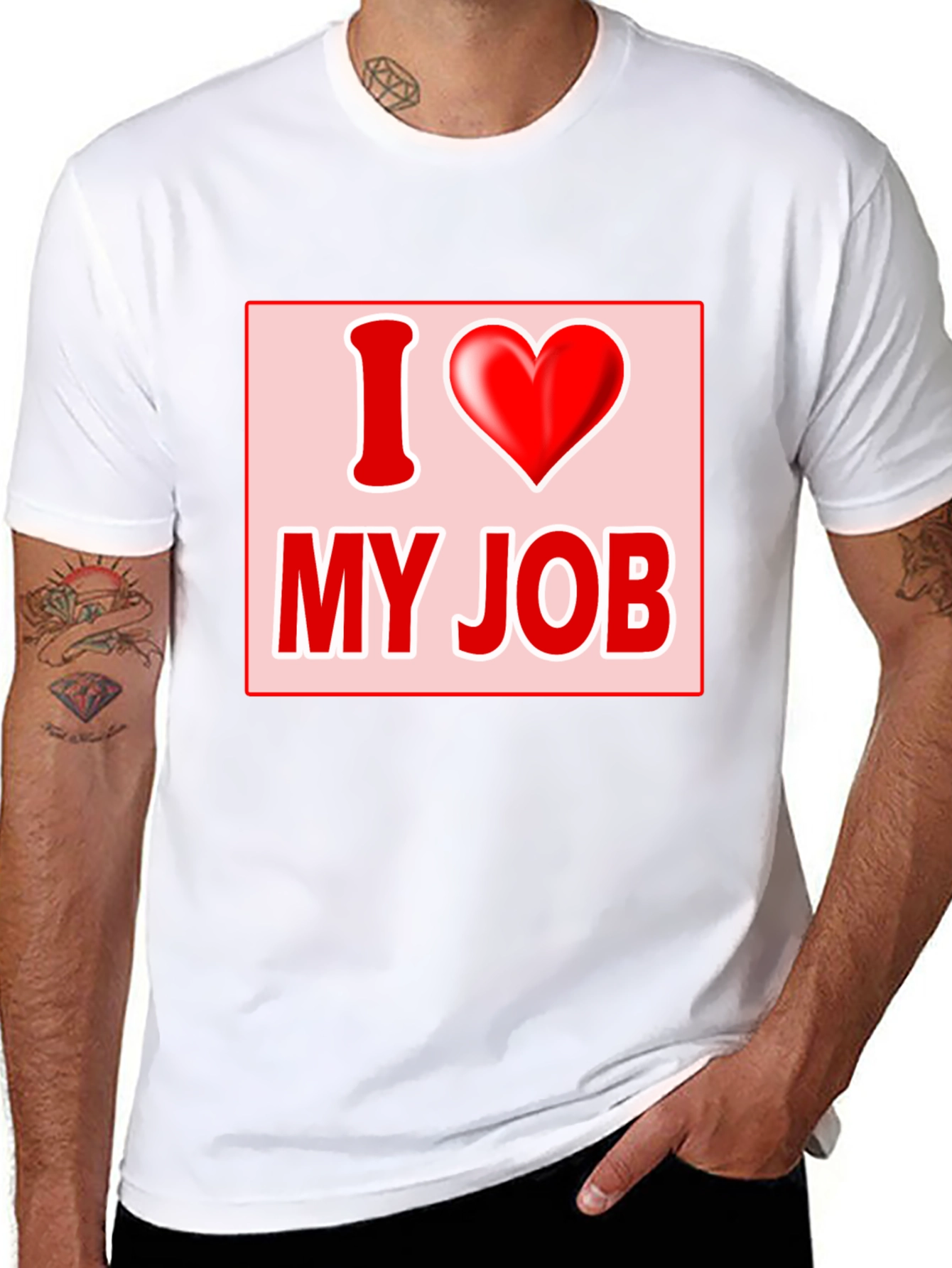 I Love My Job Graphic Tee - Black T-Shirt