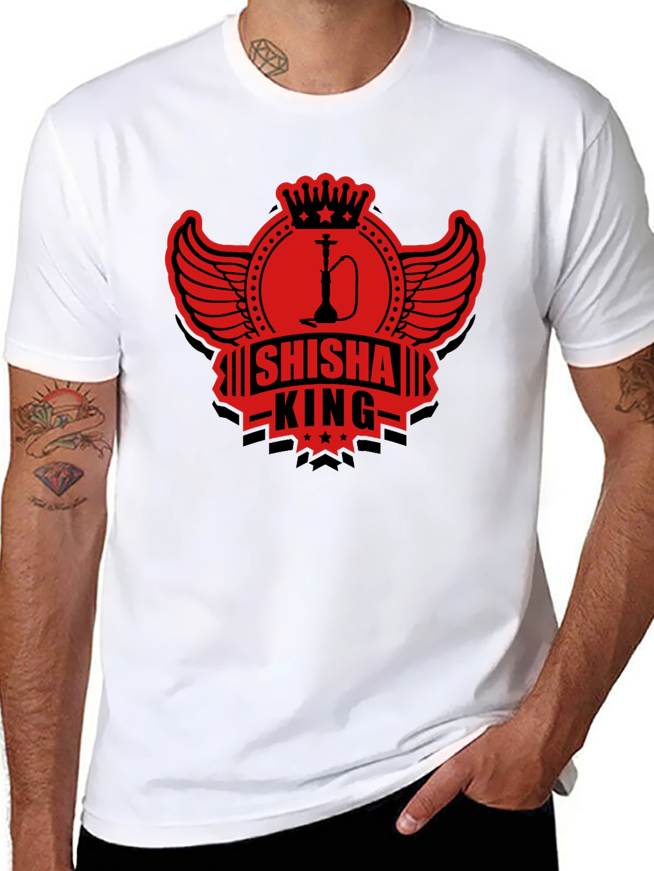 Shisha King Graphic Tee - Modern Hookah T-Shirt