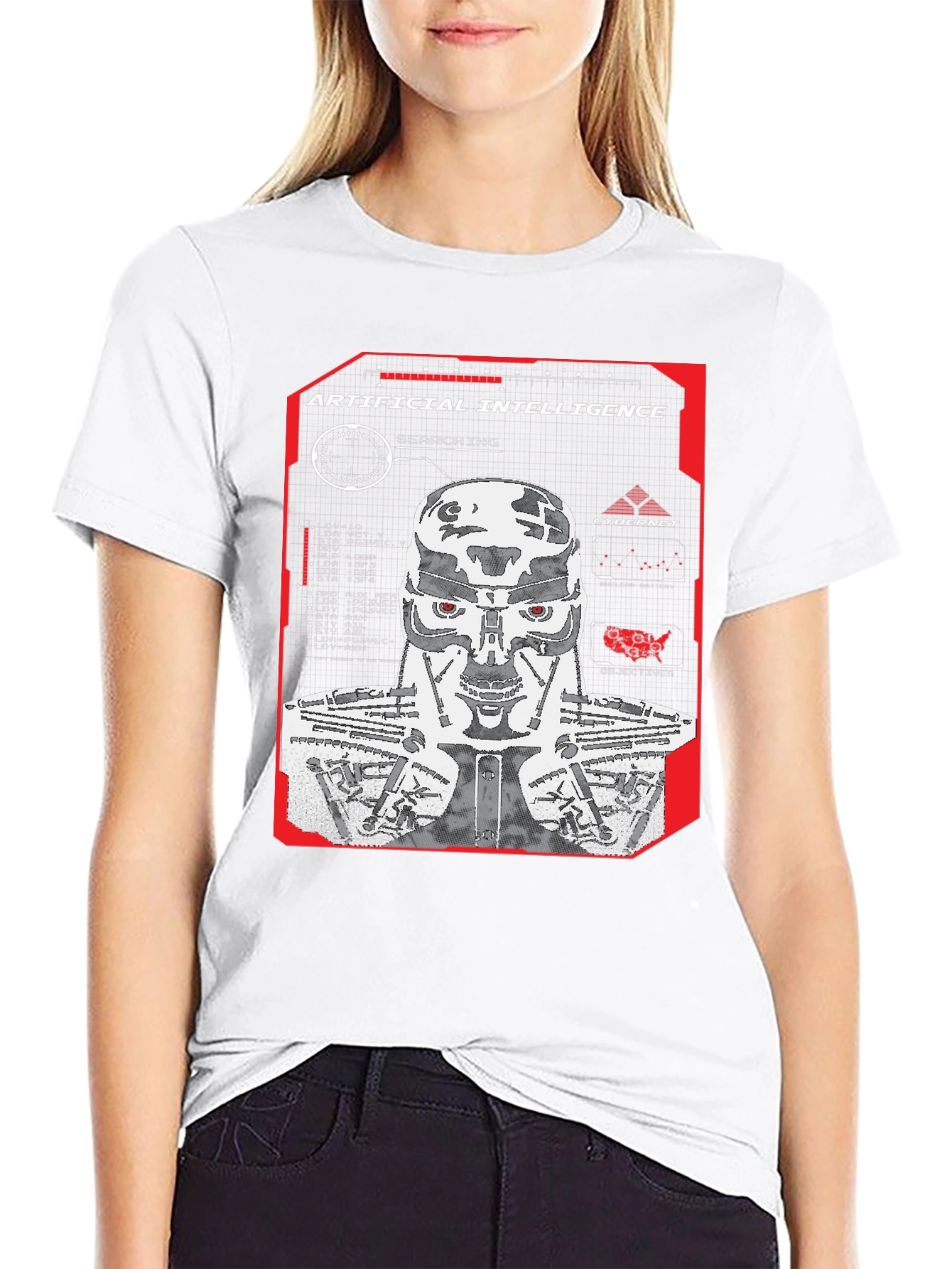 Artificial Intelligence T-Shirt - Cybernet Robot Design