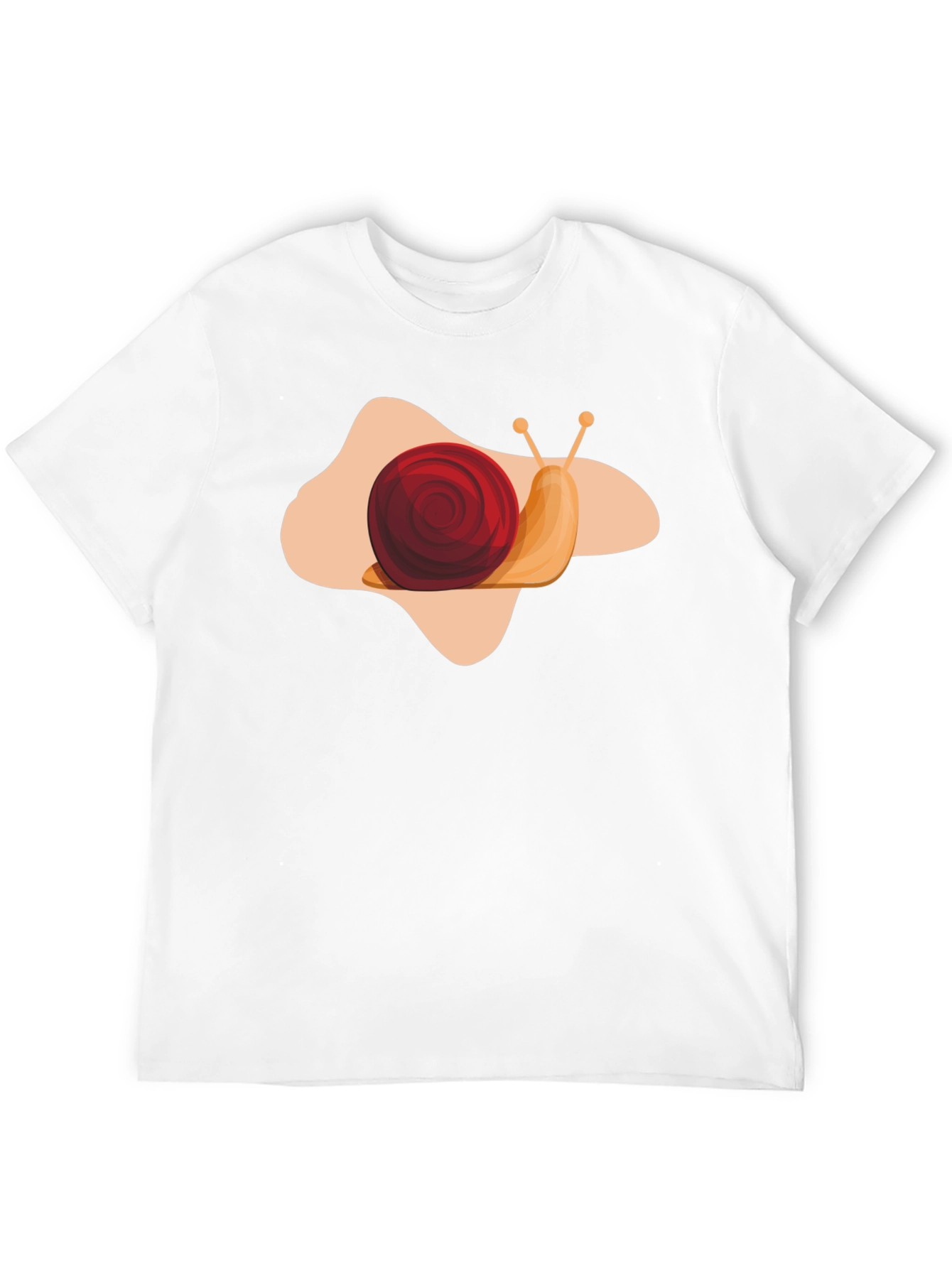 Snail Graphic Print Black T-Shirt