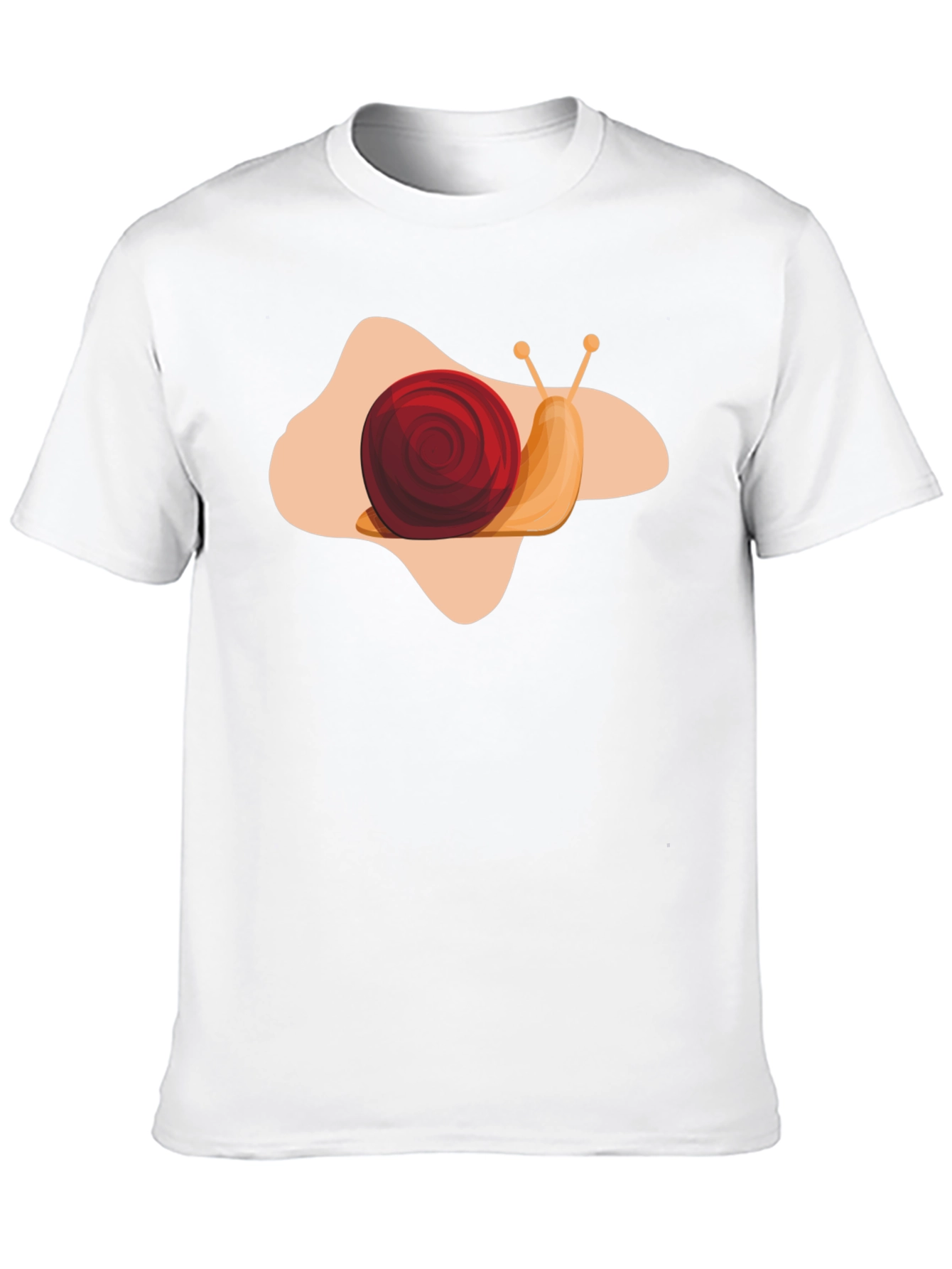 Snail Graphic Print Black T-Shirt