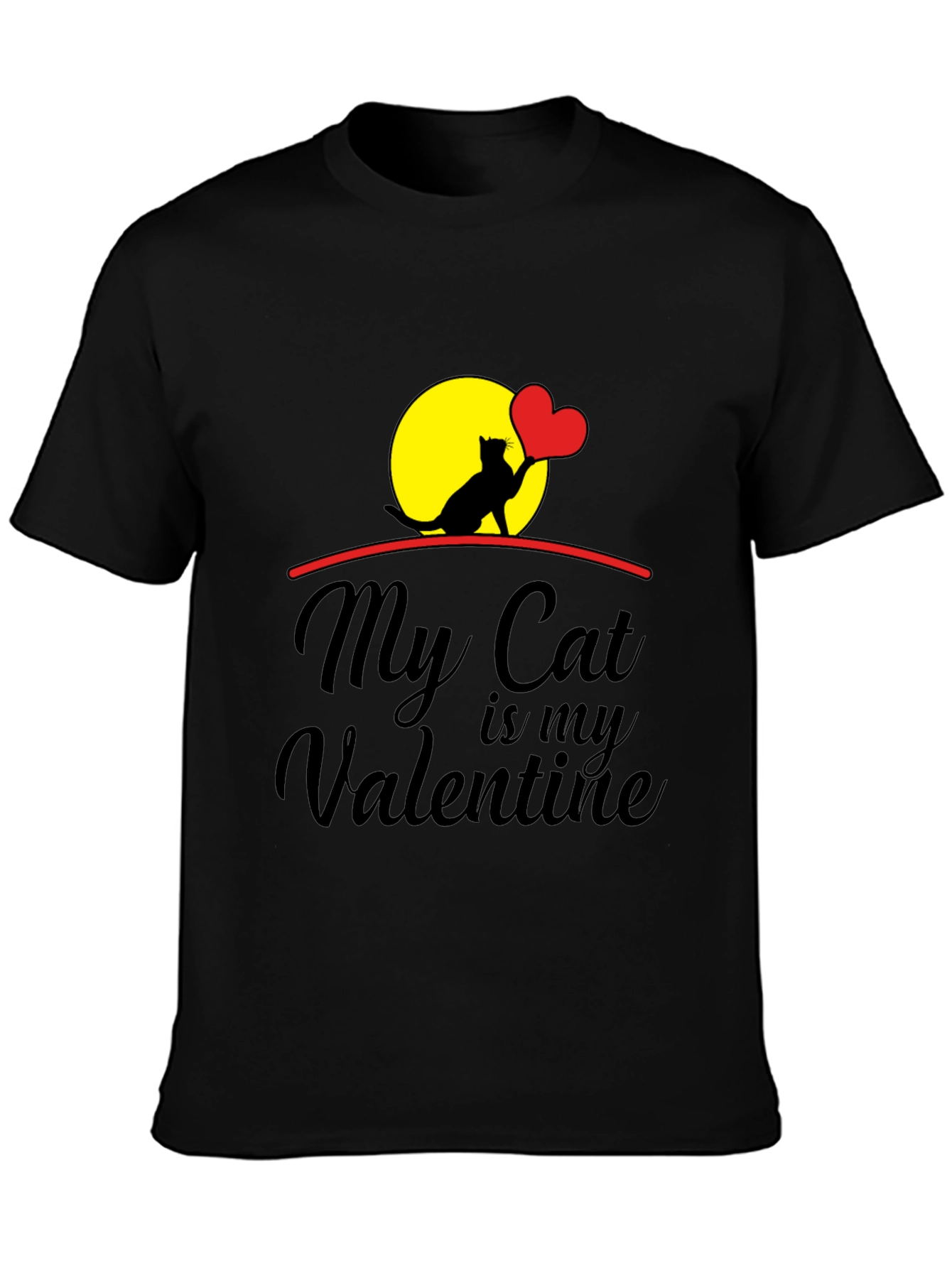 My Cat is My Valentine Graphic Tee