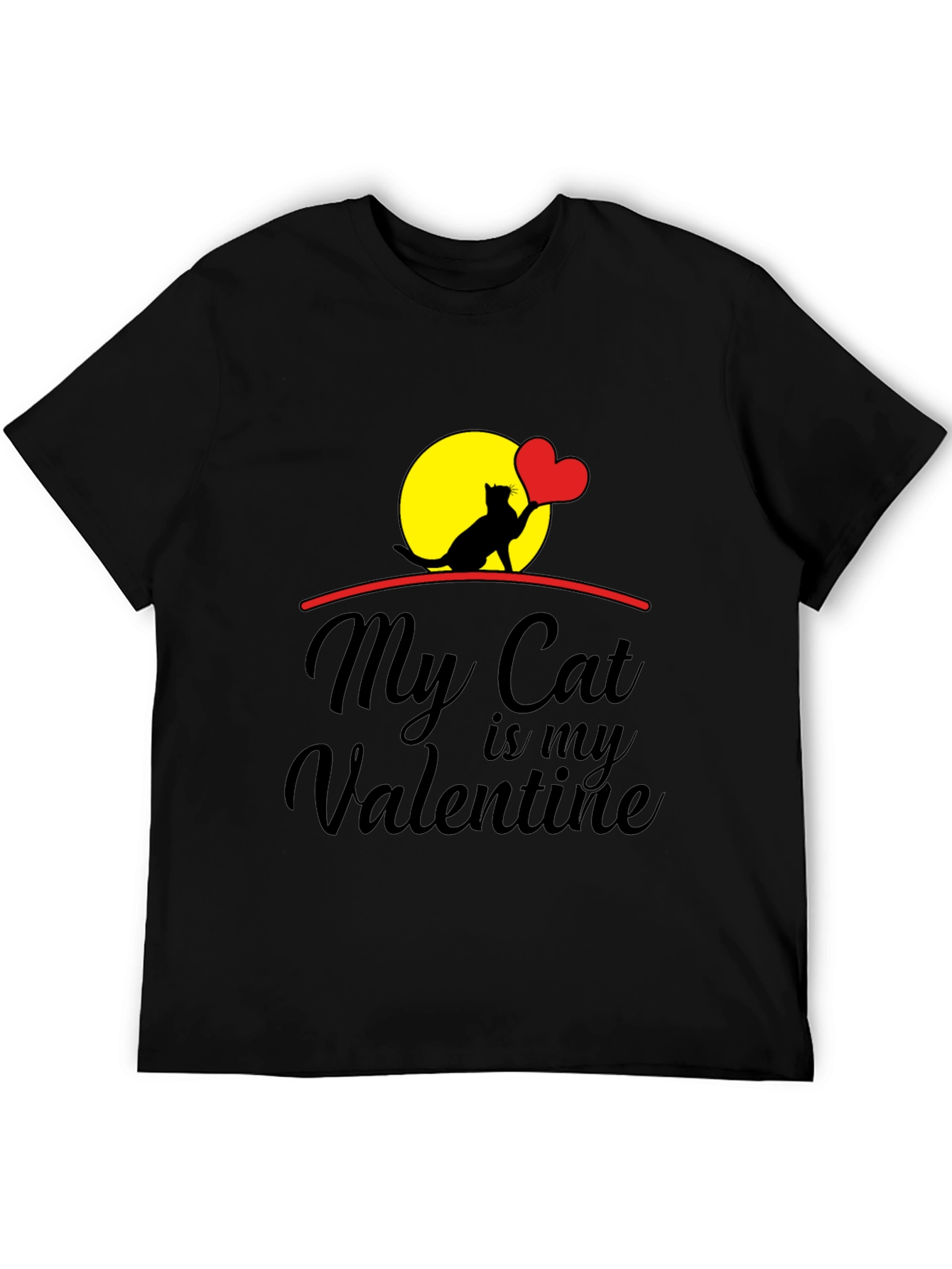 My Cat is My Valentine Graphic Tee