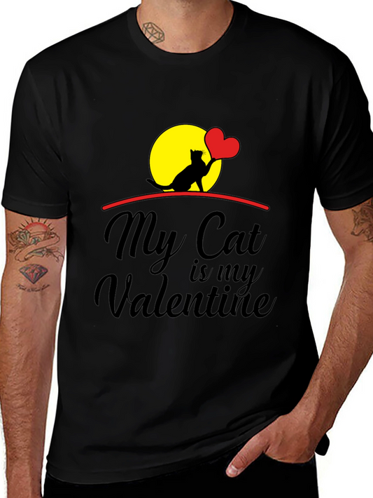My Cat is My Valentine Graphic Tee