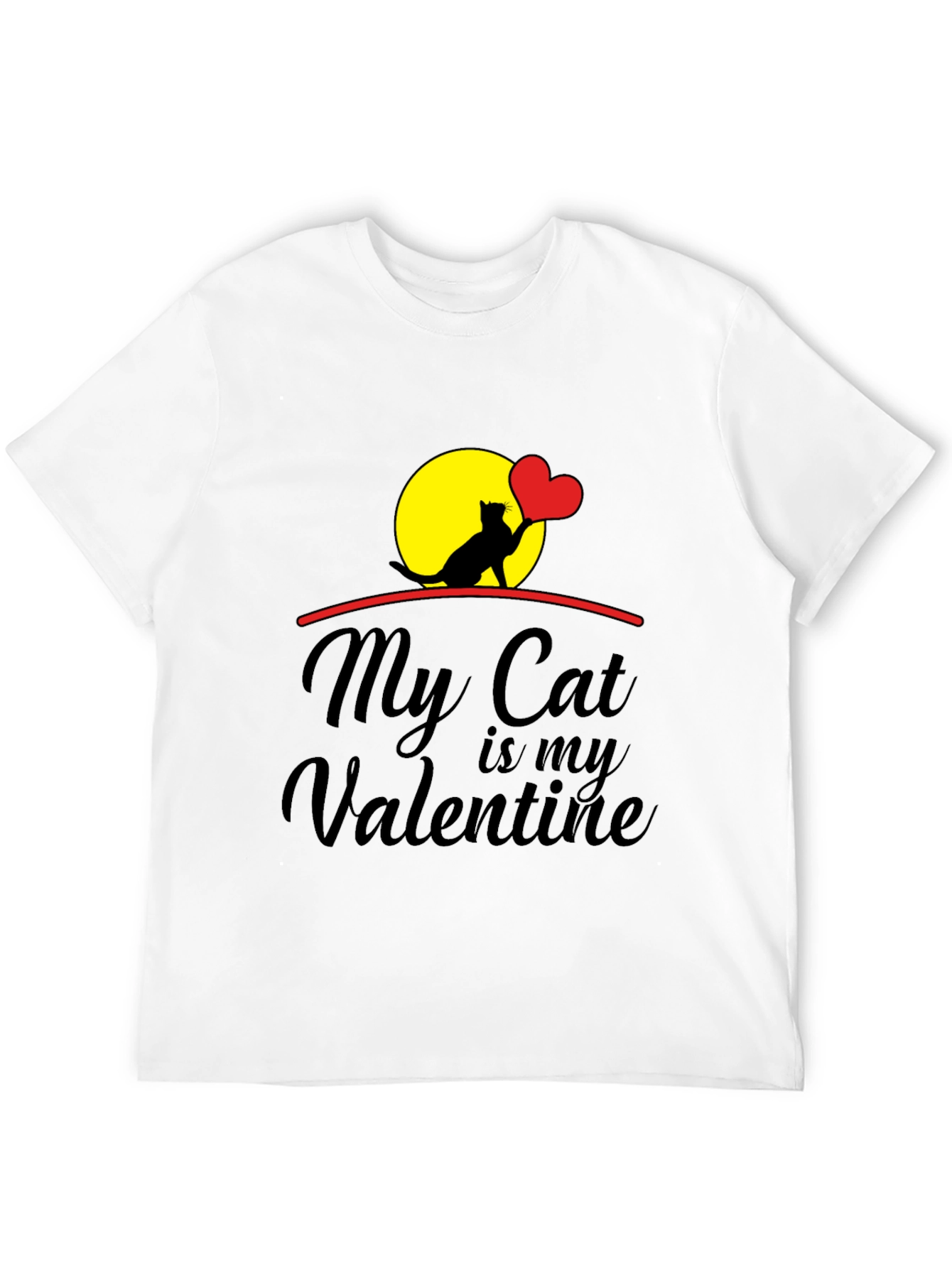 My Cat is My Valentine Graphic Tee