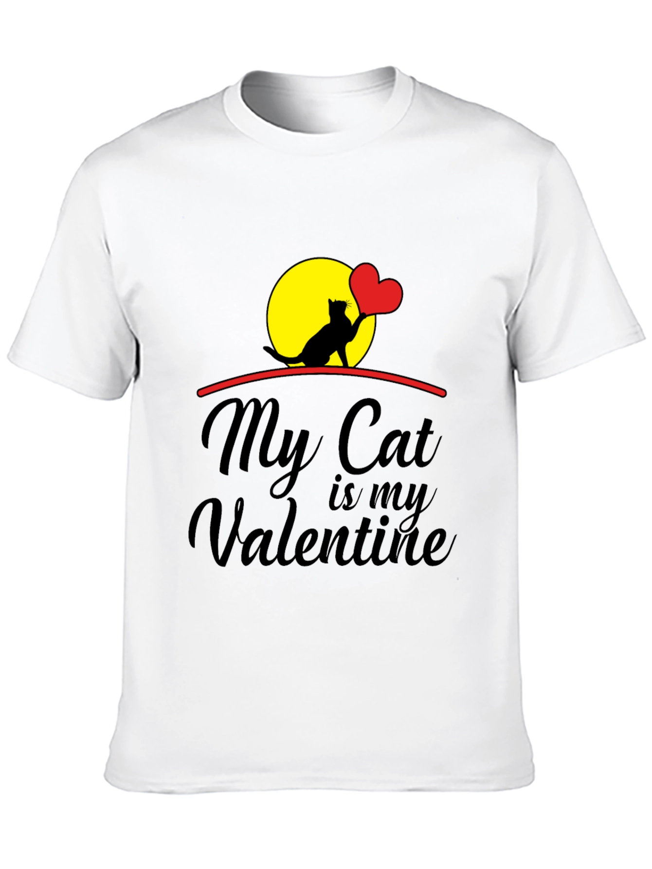 My Cat is My Valentine Graphic Tee
