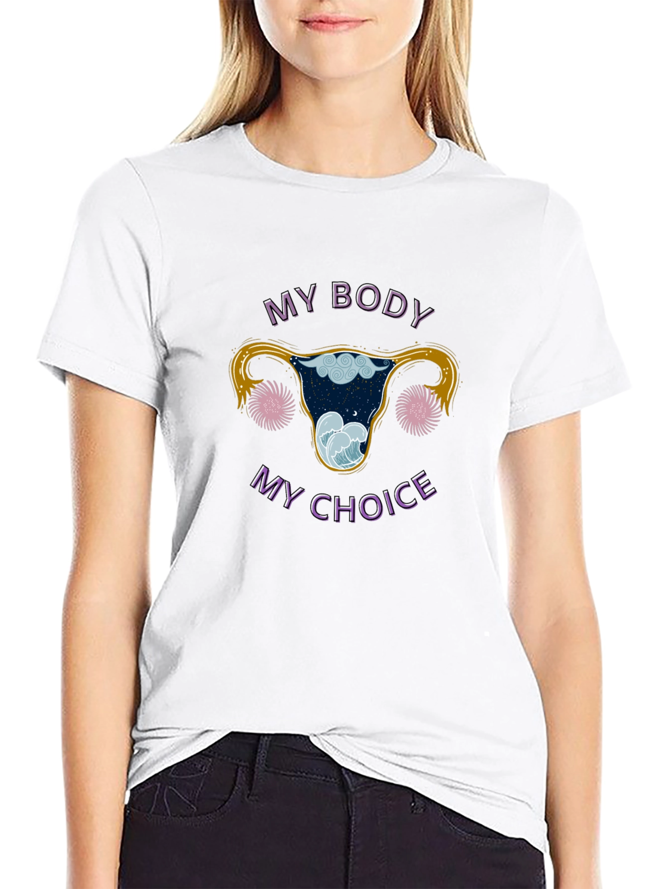 My Body My Choice Uterus Graphic Tee