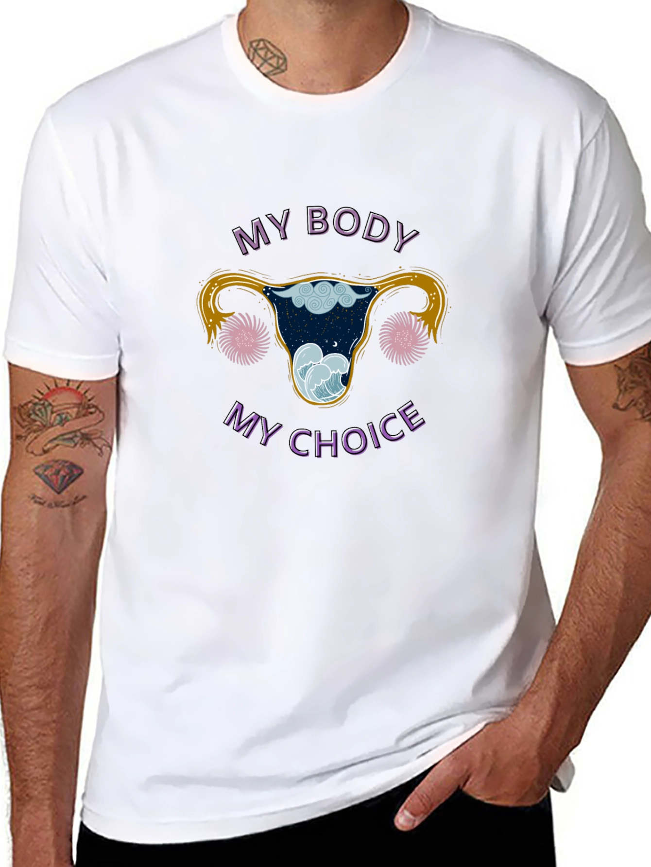My Body My Choice Uterus Graphic Tee