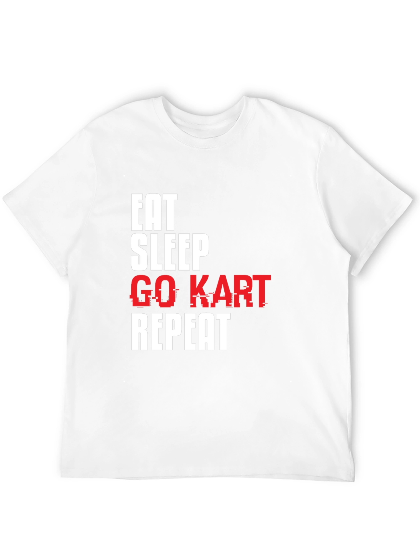 Eat Sleep Go Kart Repeat T-Shirt - Racing Tee
