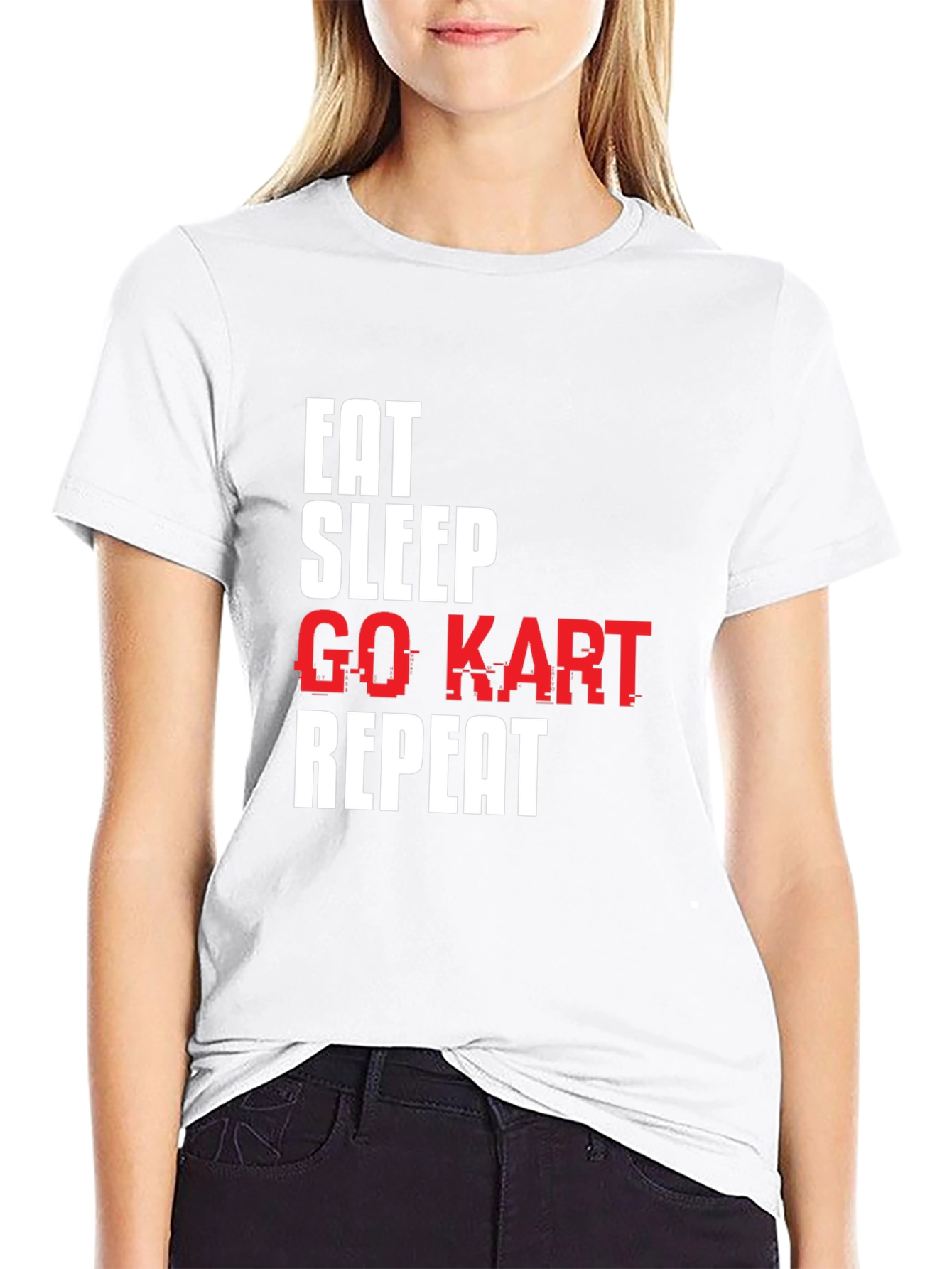 Eat Sleep Go Kart Repeat T-Shirt - Racing Tee