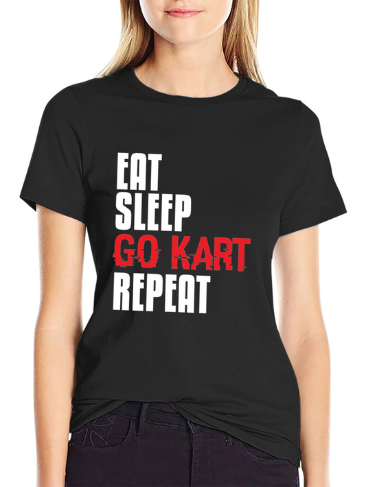 Eat Sleep Go Kart Repeat T-Shirt - Racing Tee