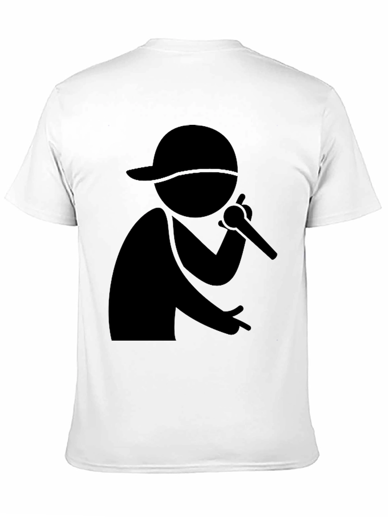 Rapper Silhouette Black T-Shirt