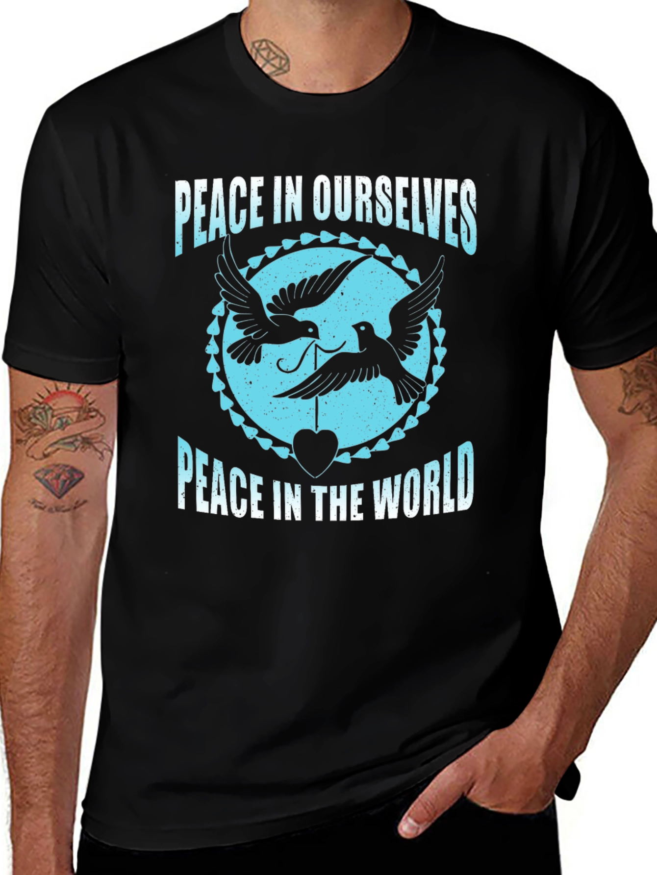 Peace In Ourselves T-Shirt - Black