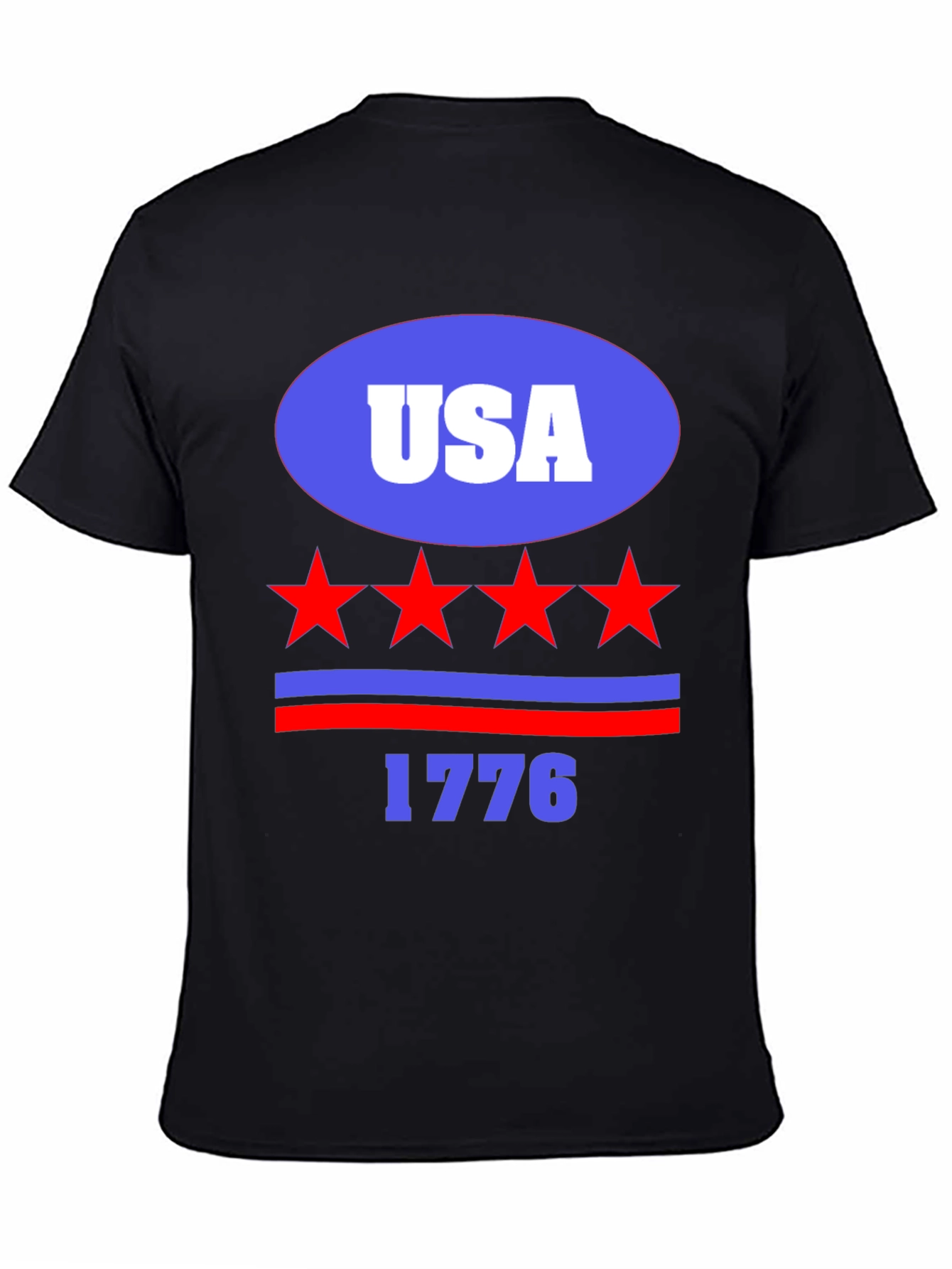 USA 1776 Patriotic T-Shirt - Stars and Stripes