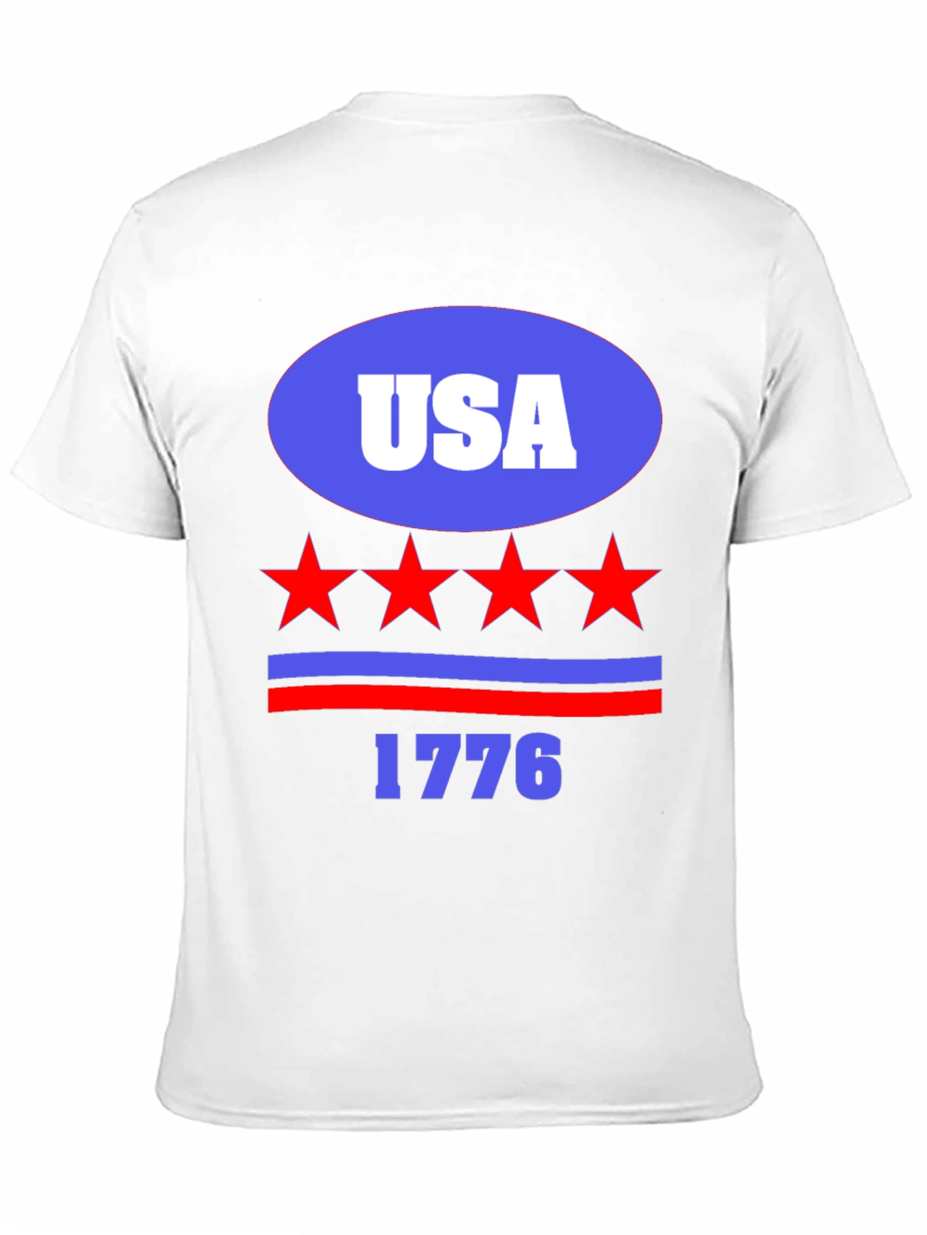 USA 1776 Patriotic T-Shirt - Stars and Stripes