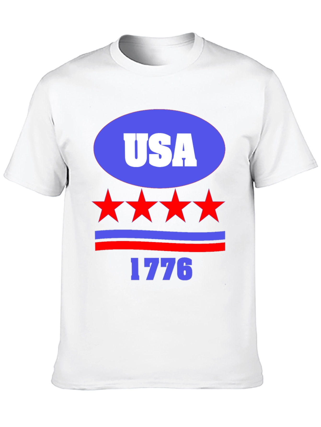USA 1776 Patriotic T-Shirt - Stars and Stripes