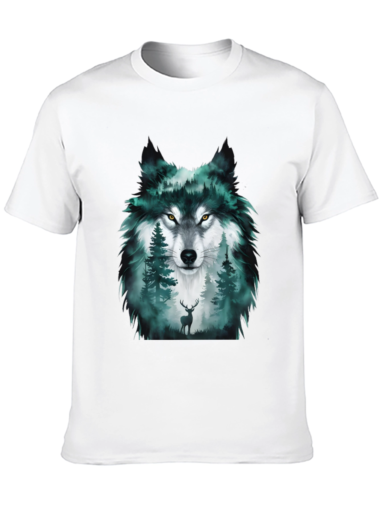 Wolf Forest Graphic Tee - Black