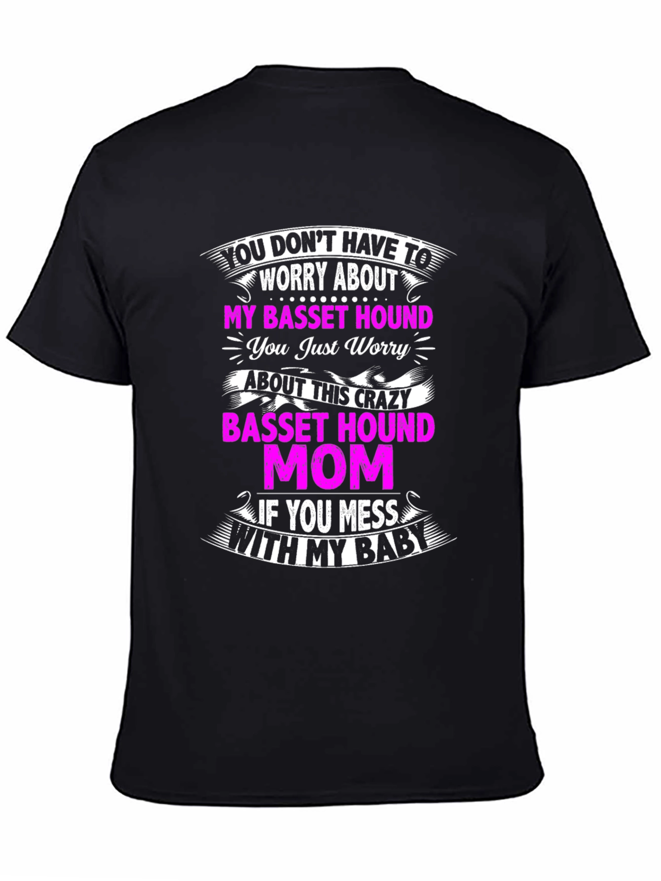 Crazy Basset Hound Mom T-Shirt
