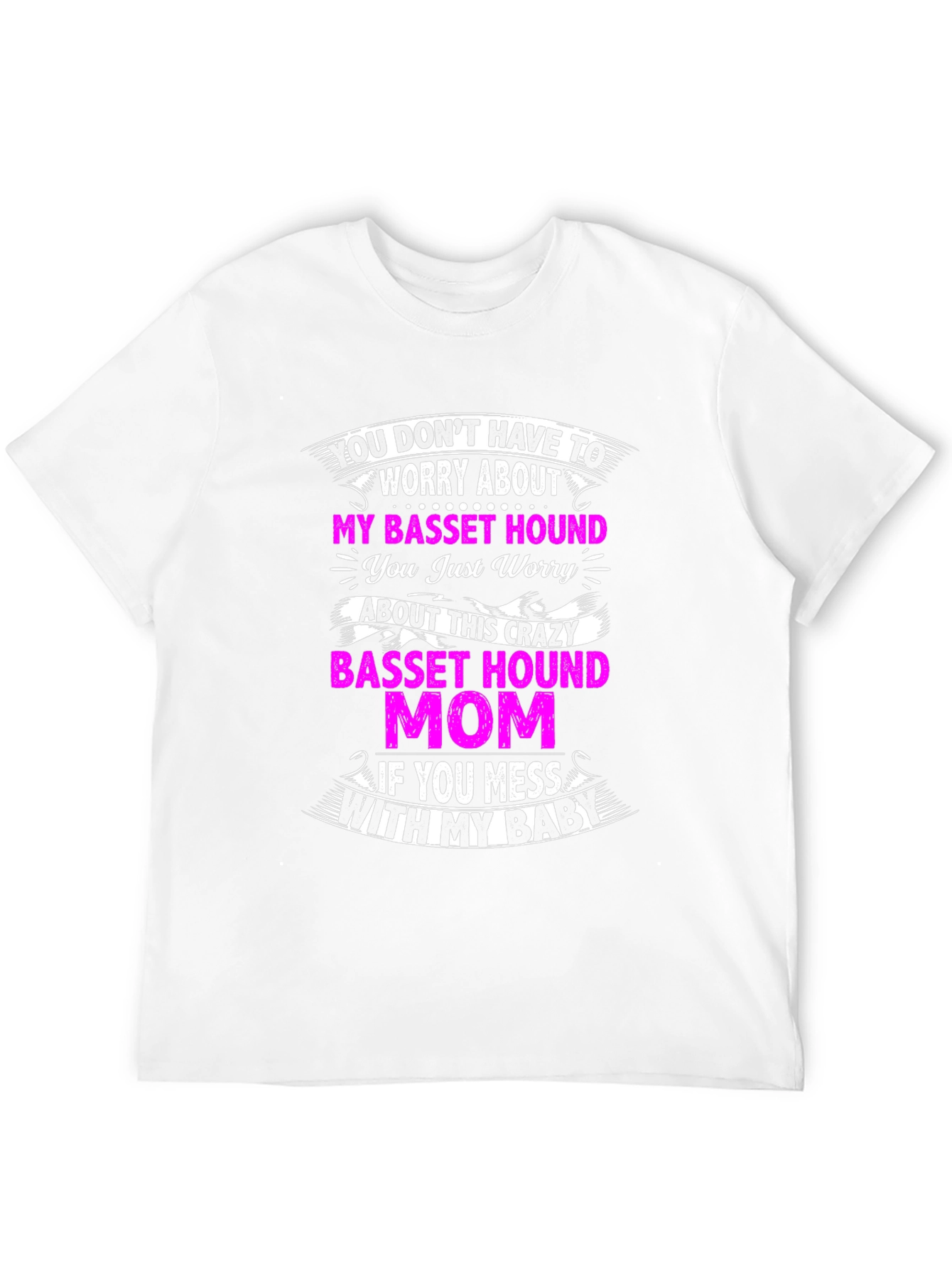 Crazy Basset Hound Mom T-Shirt