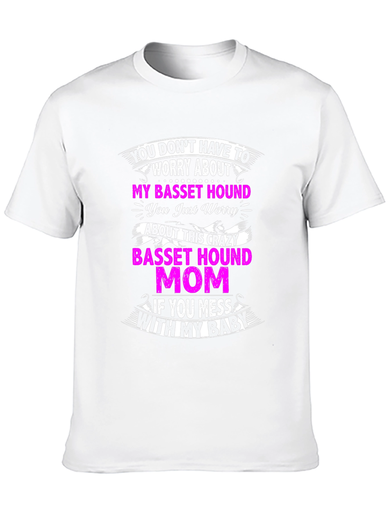 Crazy Basset Hound Mom T-Shirt