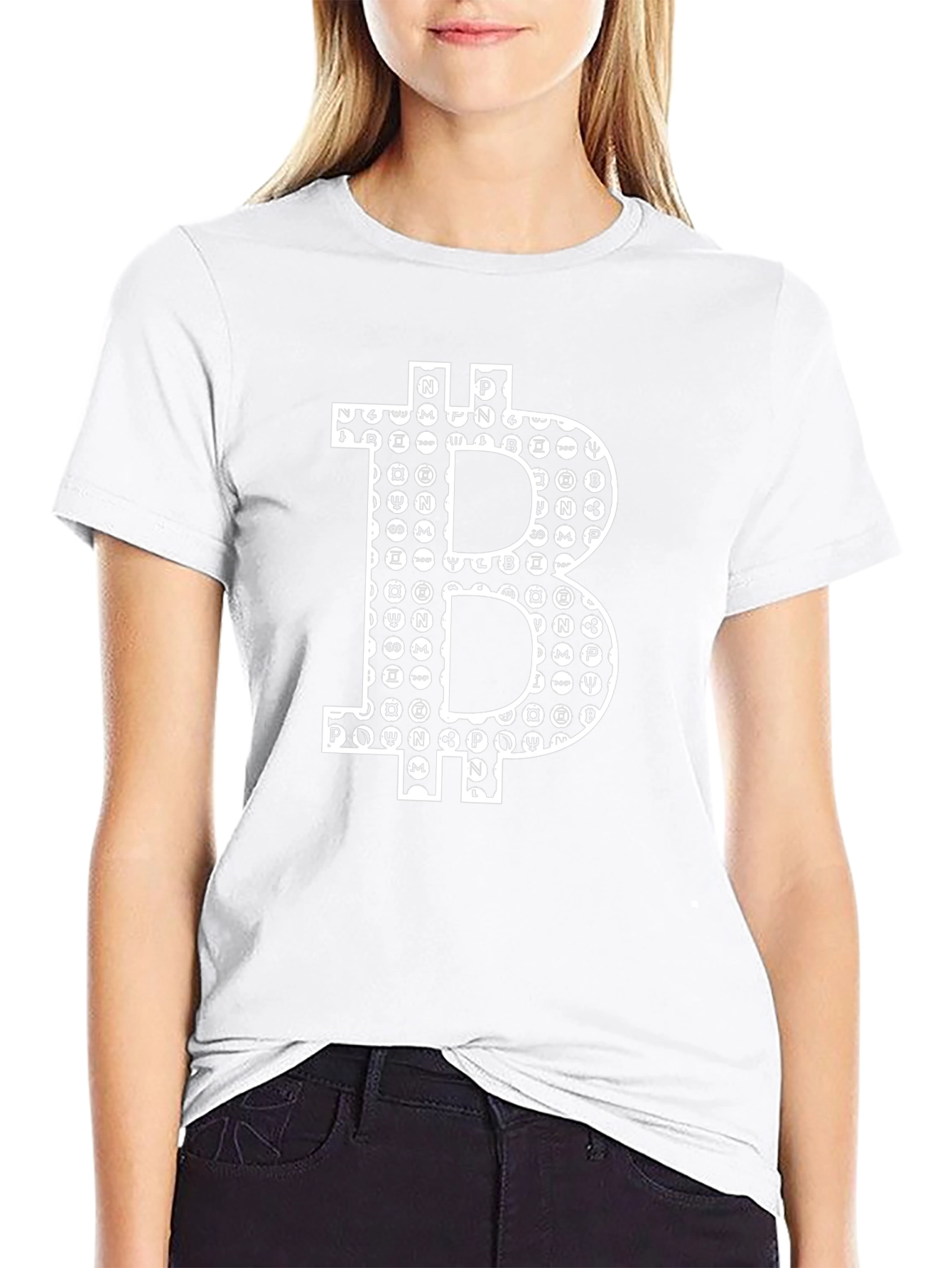 Bitcoin Crypto Currency Black T-Shirt