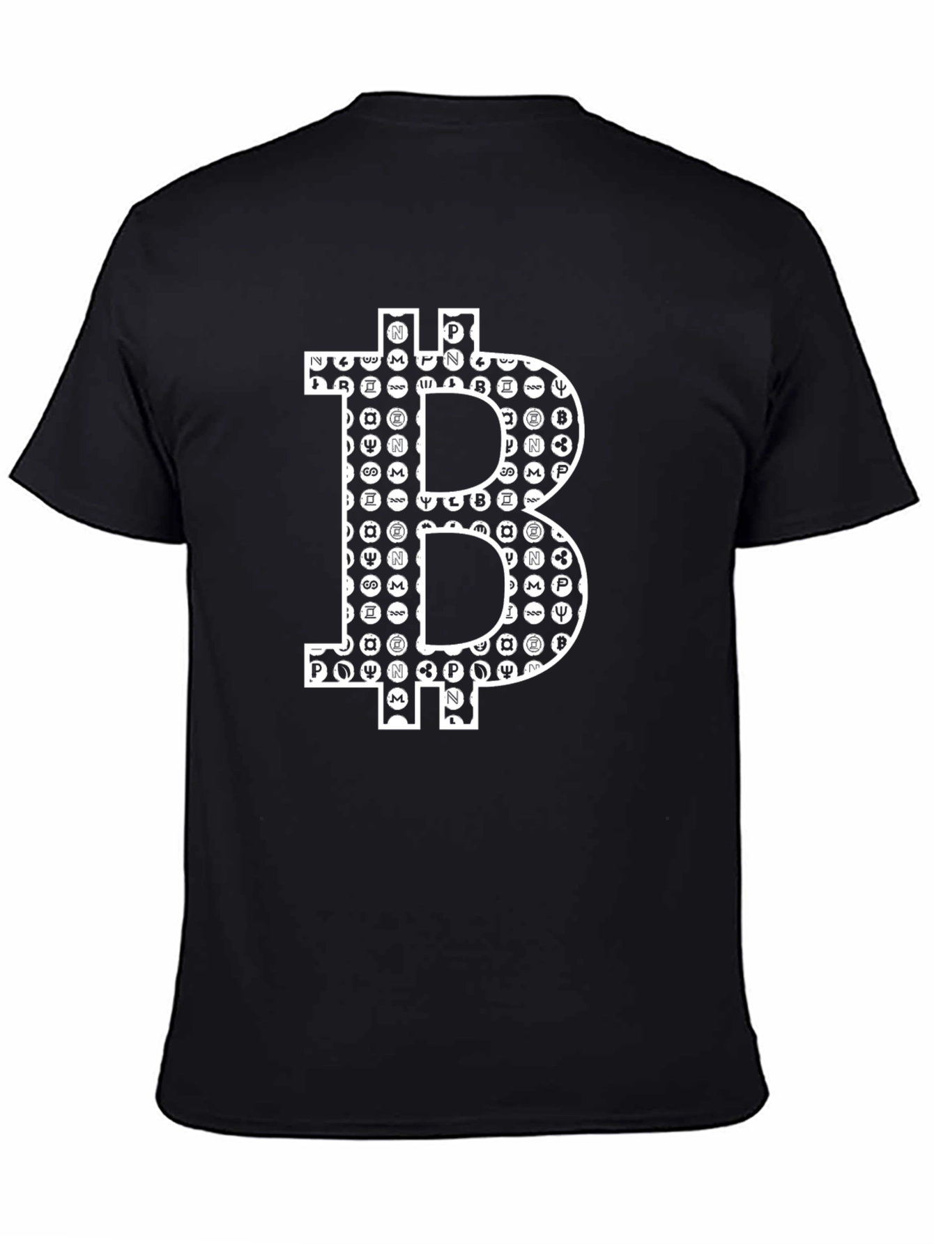 Bitcoin Crypto Currency Black T-Shirt