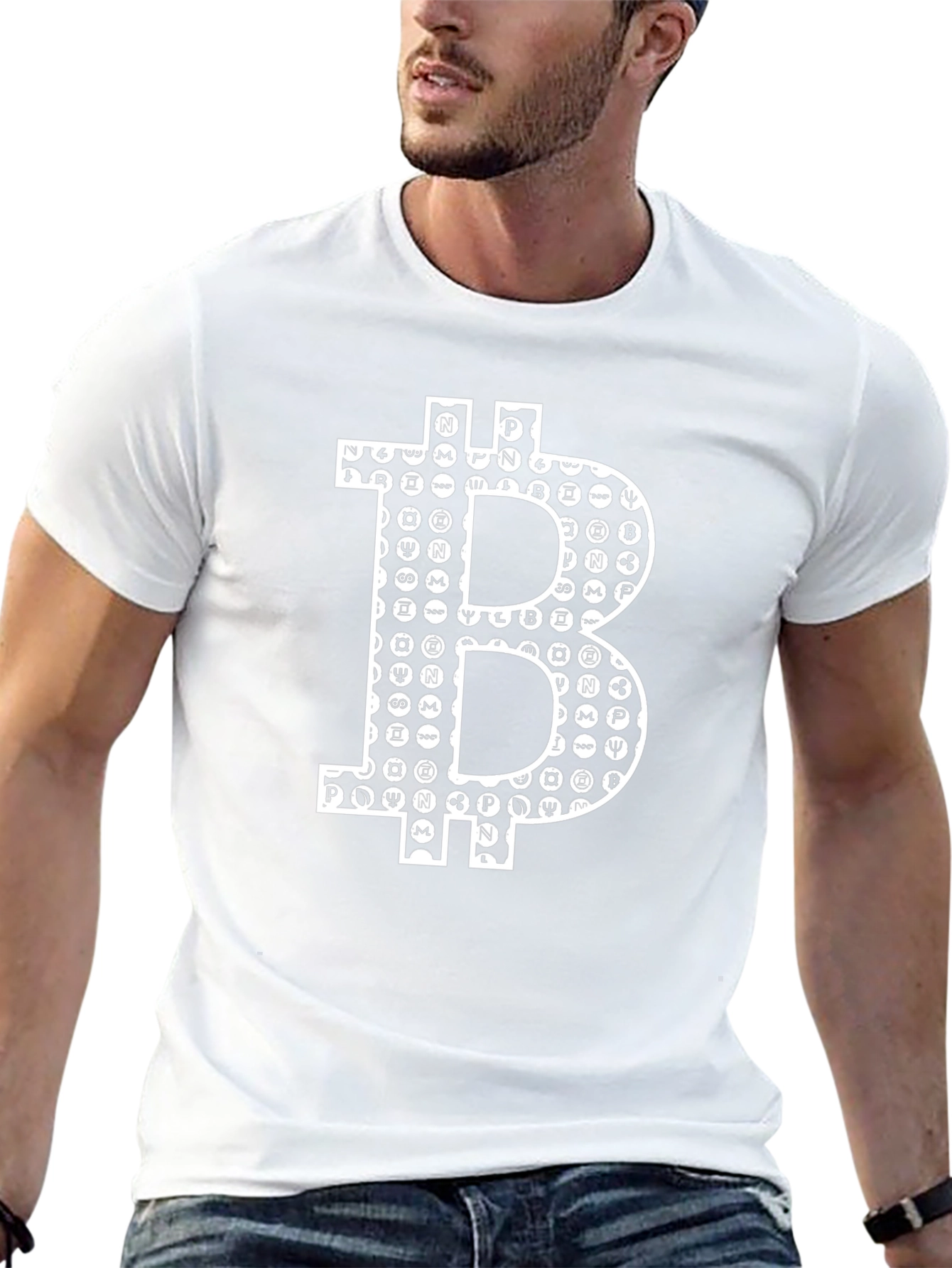 Bitcoin Crypto Currency Black T-Shirt