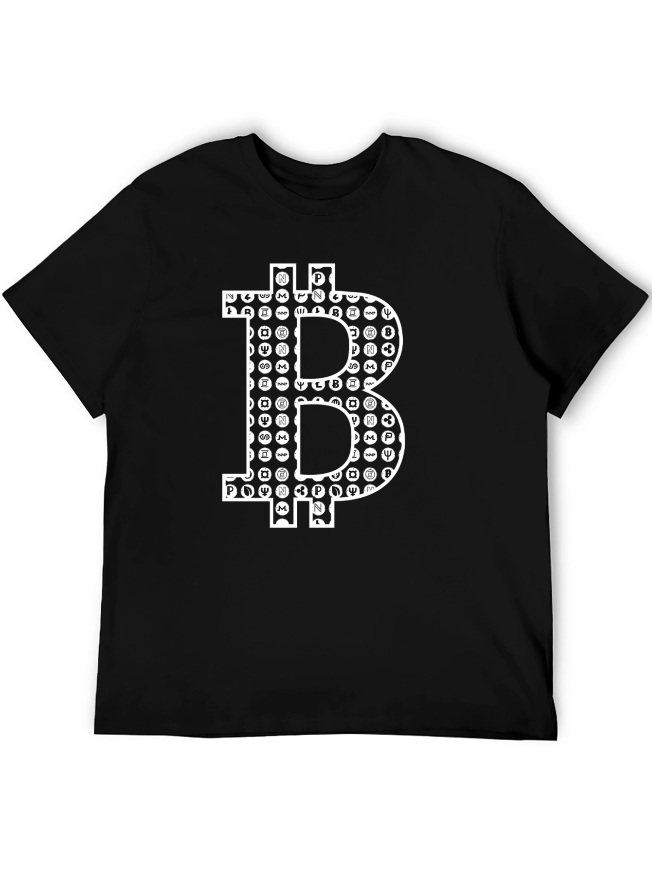 Bitcoin Crypto Currency Black T-Shirt