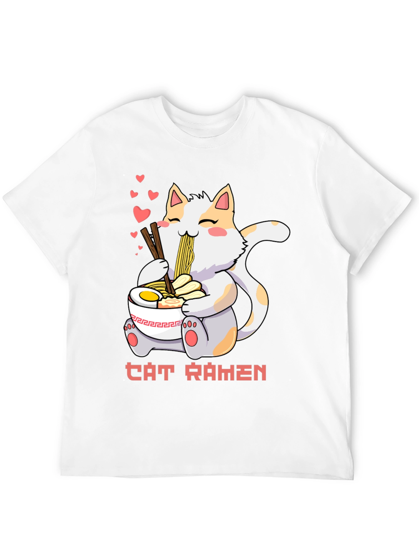 Cat Ramen T-Shirt: Cute Anime Style Tee