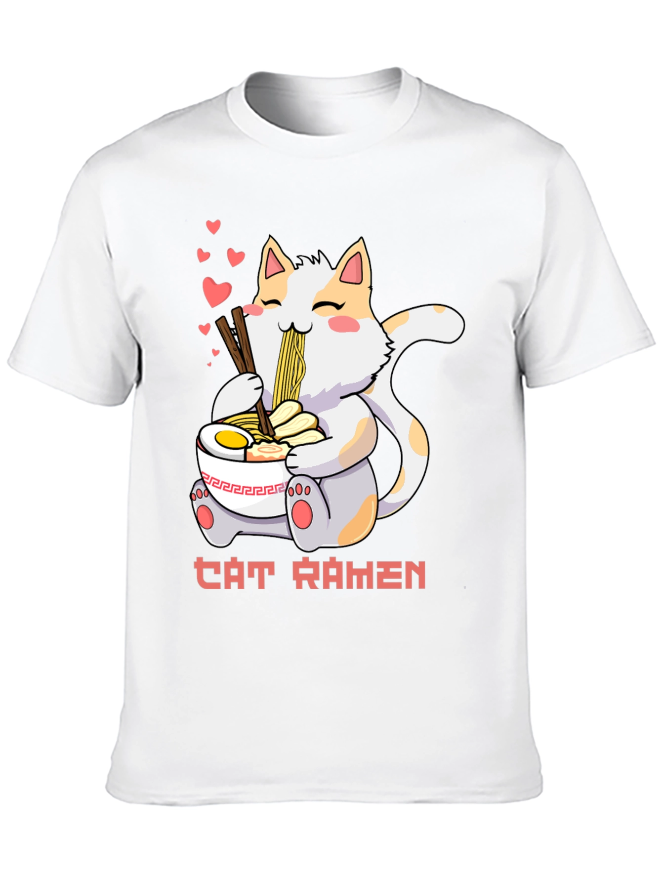 Cat Ramen T-Shirt: Cute Anime Style Tee