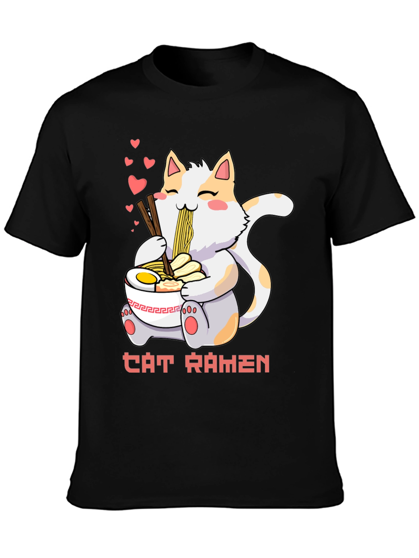 Cat Ramen T-Shirt: Cute Anime Style Tee