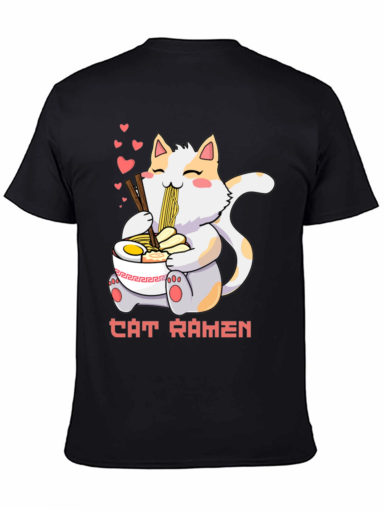 Cat Ramen T-Shirt: Cute Anime Style Tee