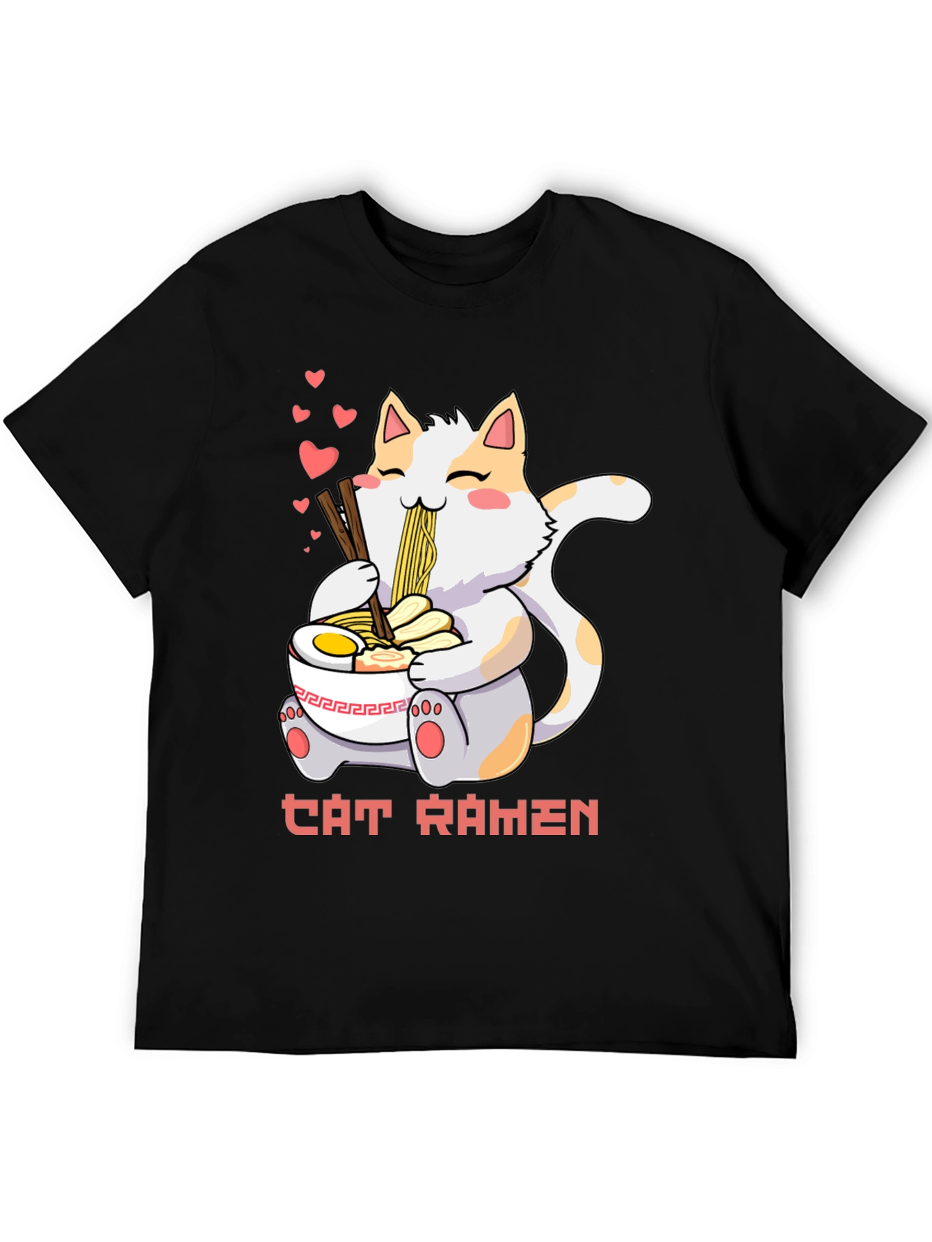 Cat Ramen T-Shirt: Cute Anime Style Tee