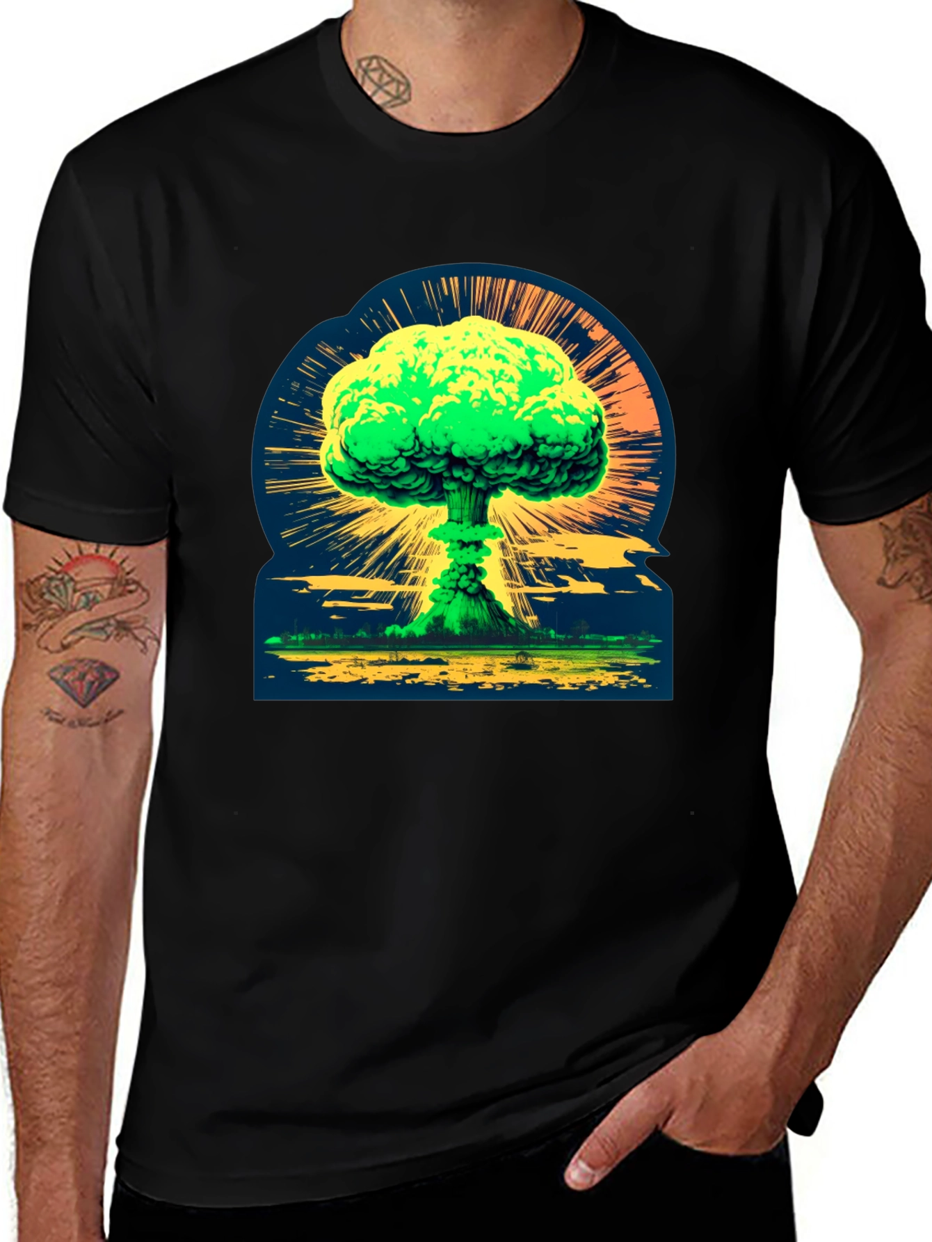 Atomic Explosion Graphic Tee - Bold & Unique Design