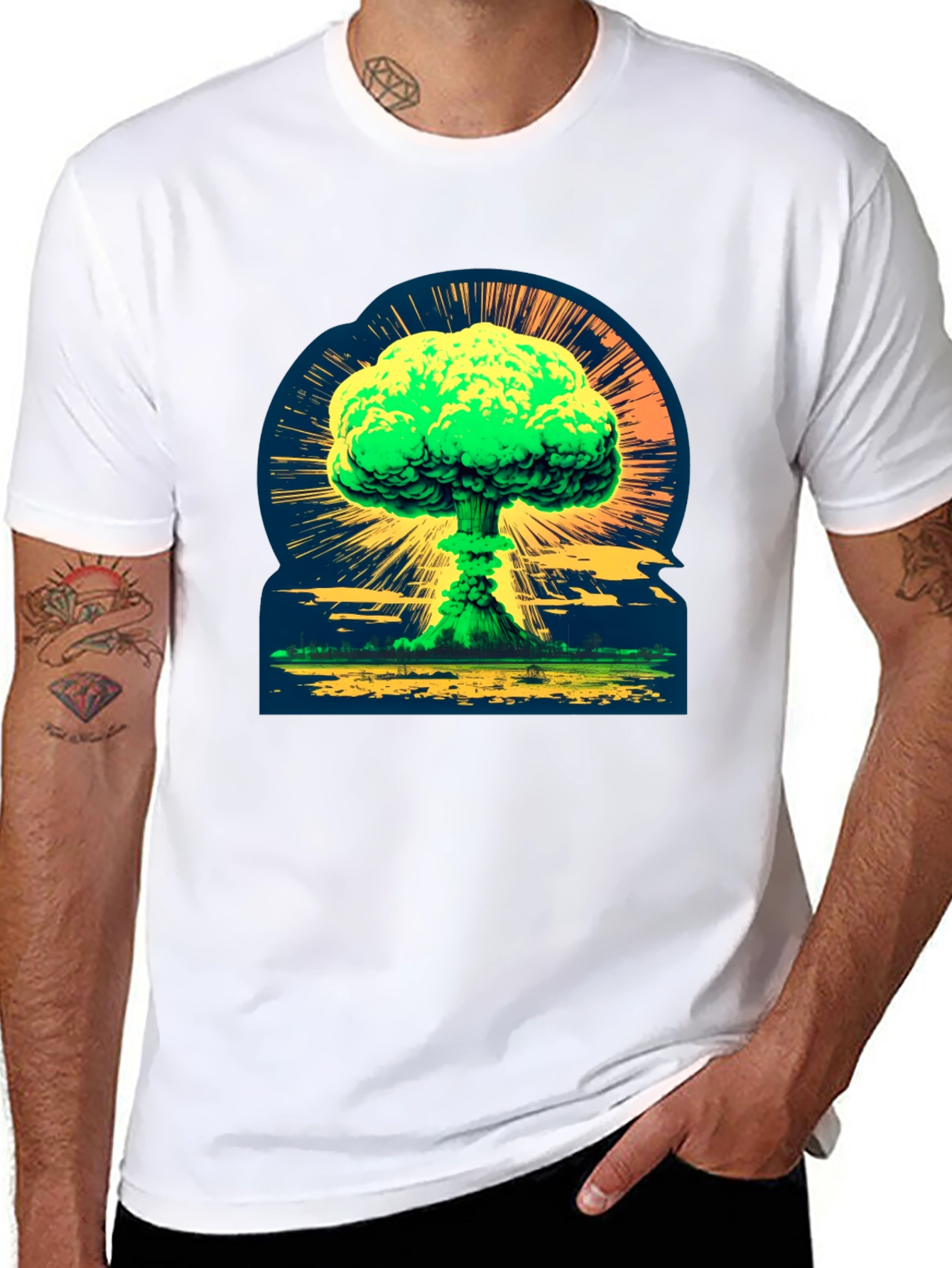 Atomic Explosion Graphic Tee - Bold & Unique Design