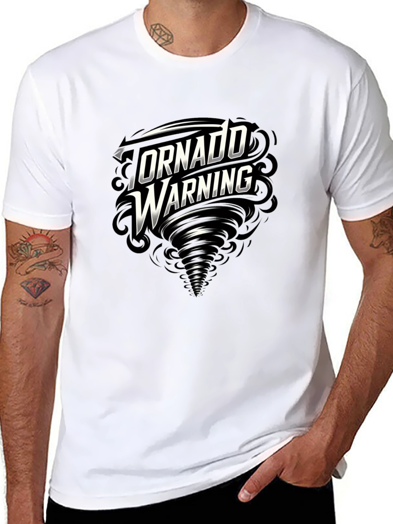 Tornado Warning Graphic Tee - Weather Alert T-Shirt